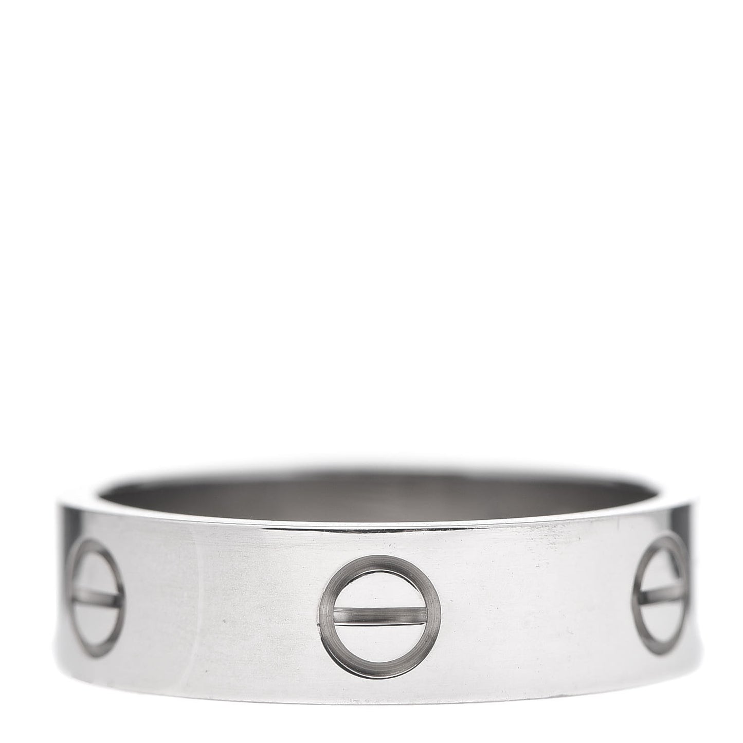 18K White Gold 6mm LOVE Ring 62 10