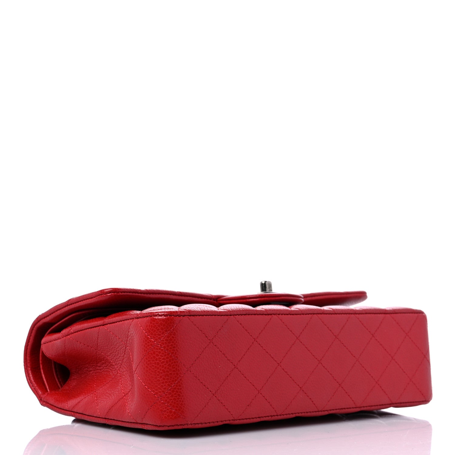 Chanel Caviar Quilted Medium Double Flap Red 4 of 9