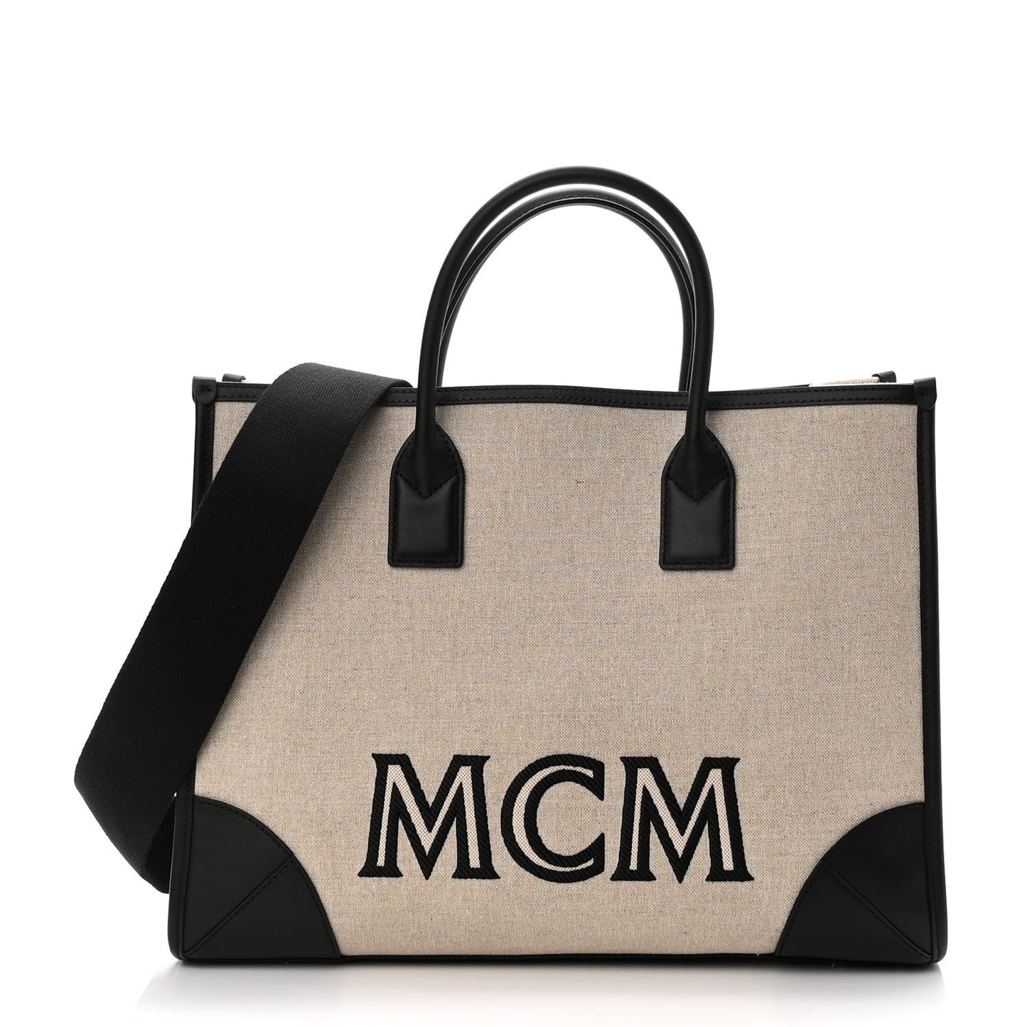Canvas Logo Large Munchen Tote Black