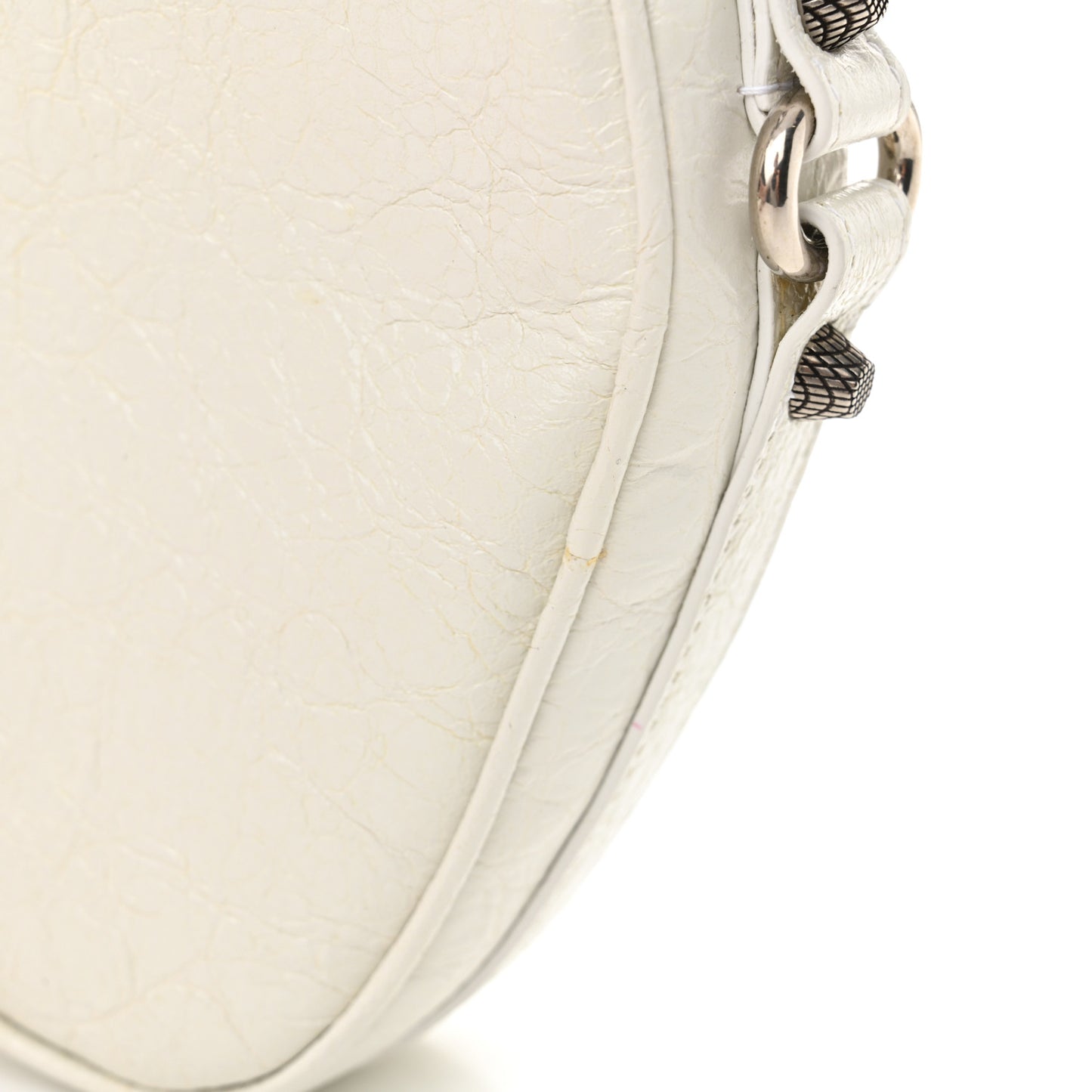 Agneau Arena Mini Le Cagole Heart Bag Optic White