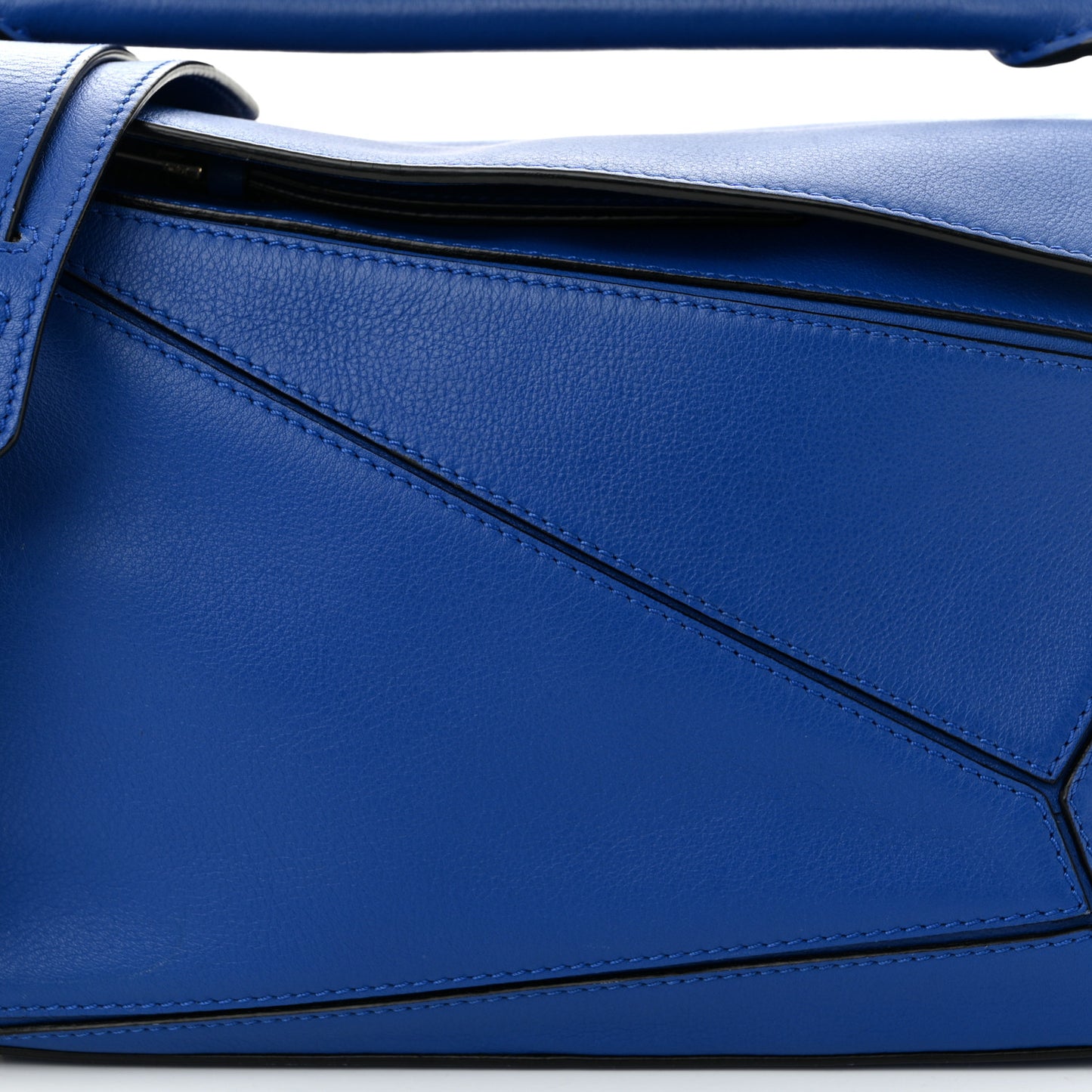 Calfskin Small Puzzle Bag Electric Blue