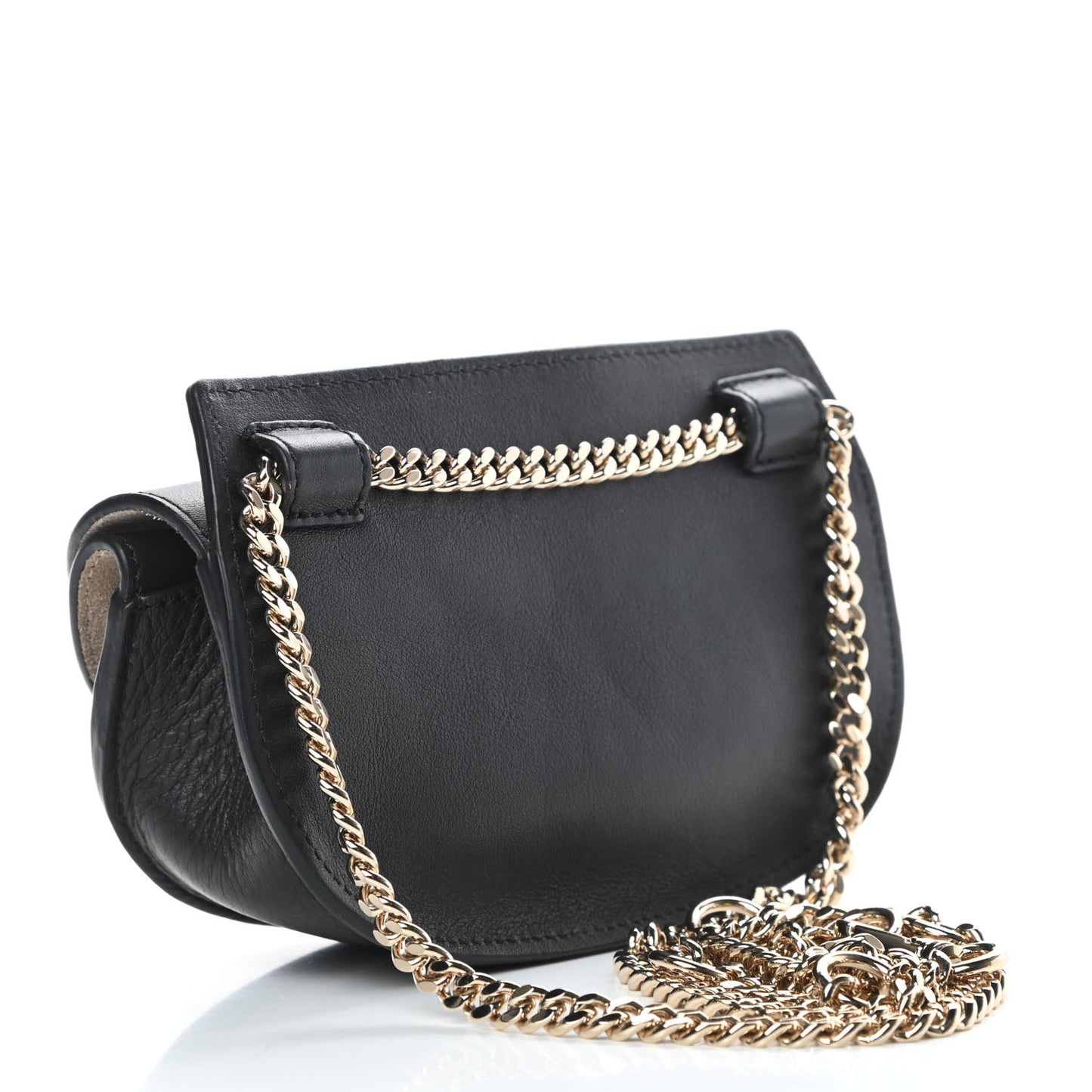 Calfskin Nano Georgia Crossbody Bag Black