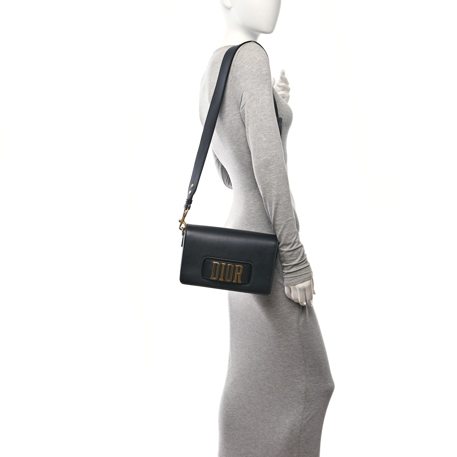 Christian Dior Smooth Calfskin Dio(r)evolution Flap Bag Black 2 of 12