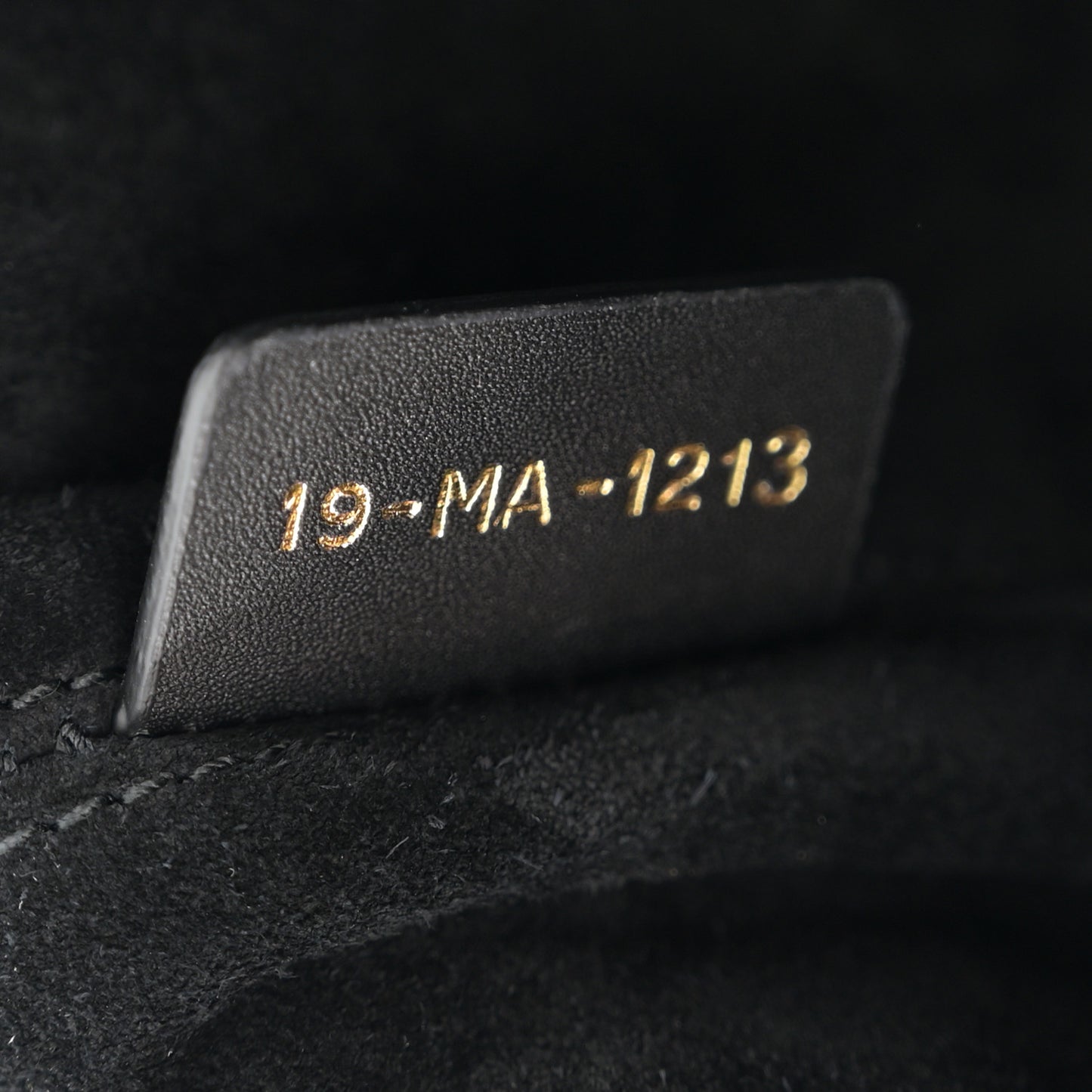 Calfskin Macrocannage Large Toujours Black