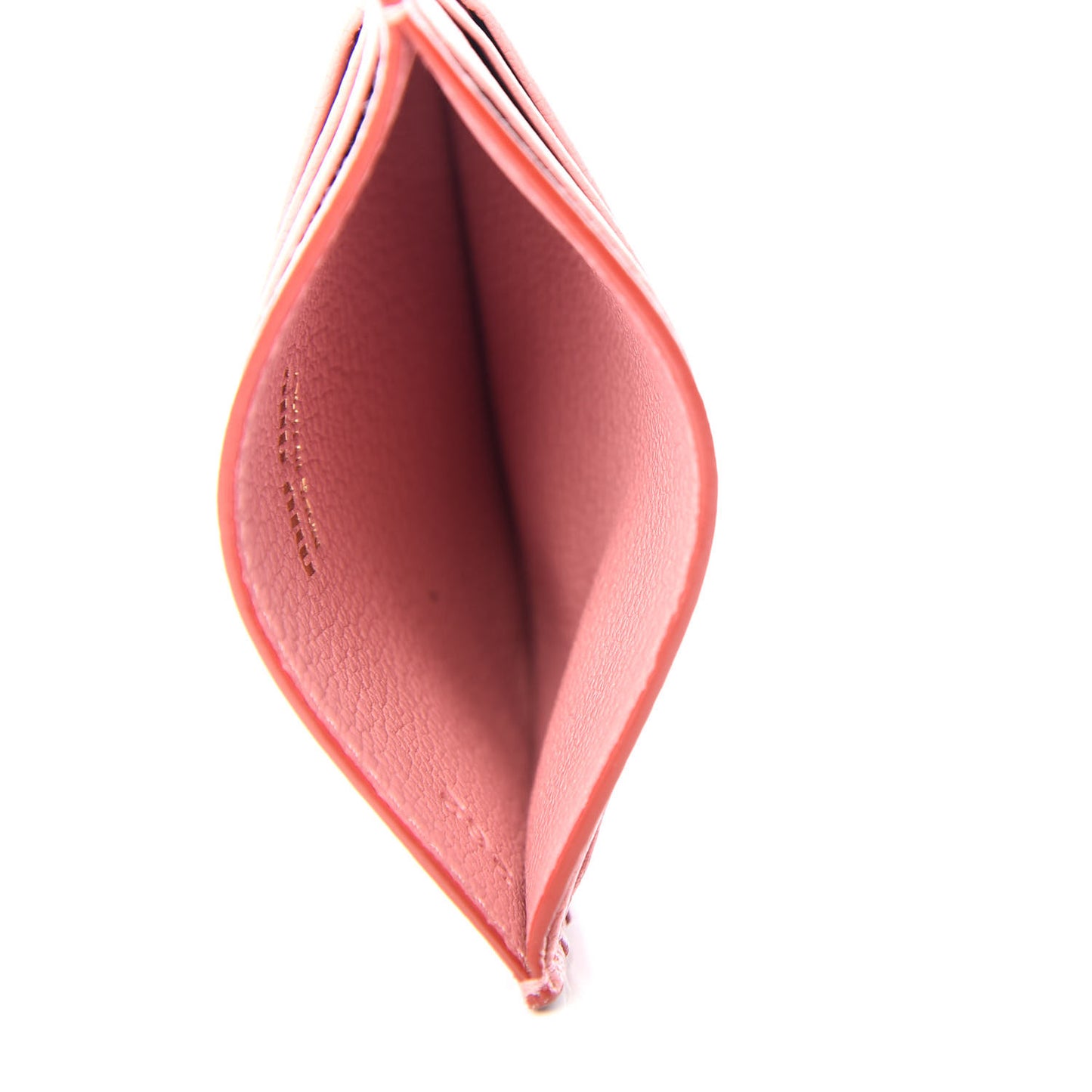 Goatskin Madras Heart Card Case Rosa