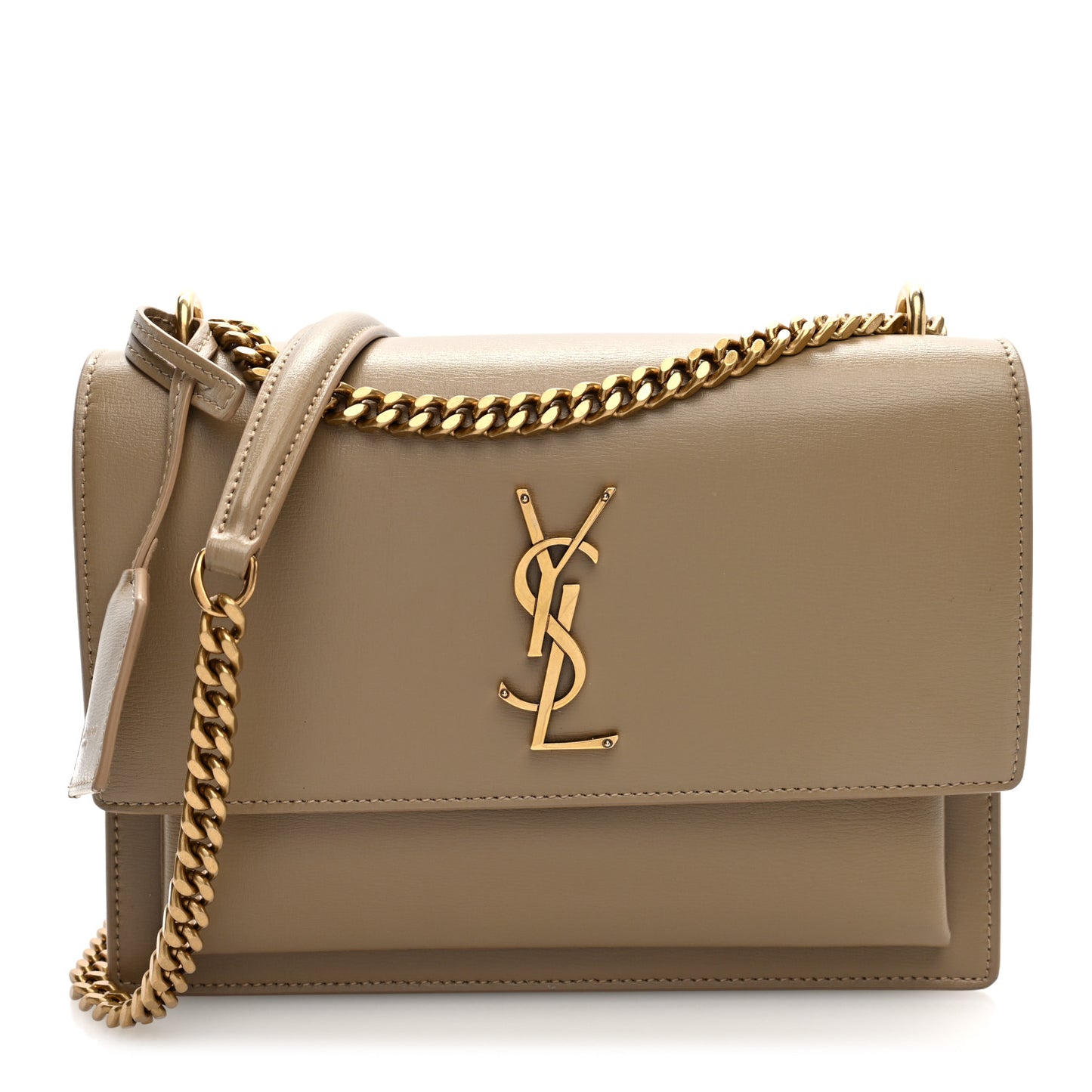 Calfskin Medium Monogram Sunset Dark Latte