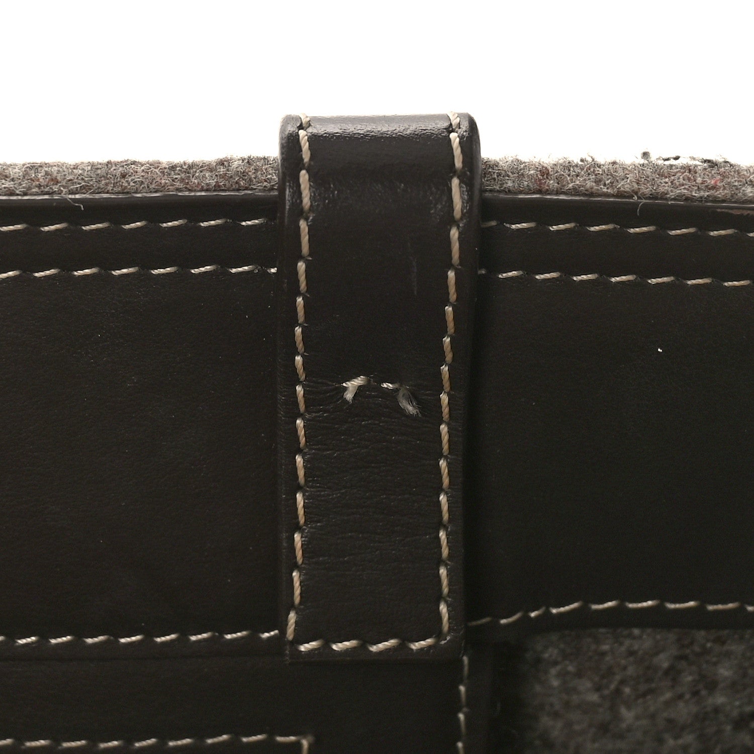 Chloe Felt Calfskin Medium Woody Ribbon Tote Deep Beige 11 of 12