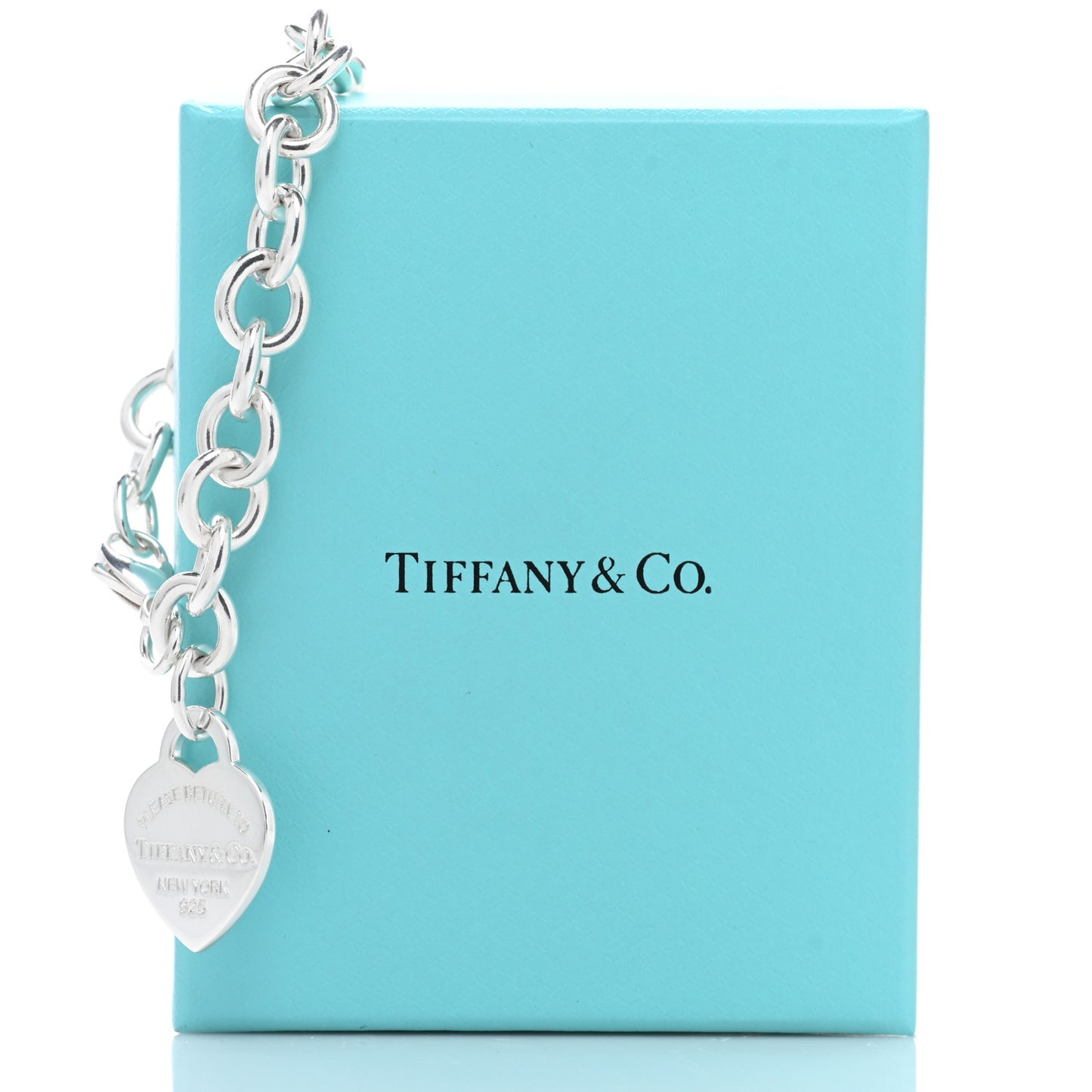 Sterling Silver Return to Tiffany Heart Tag Charm Bracelet