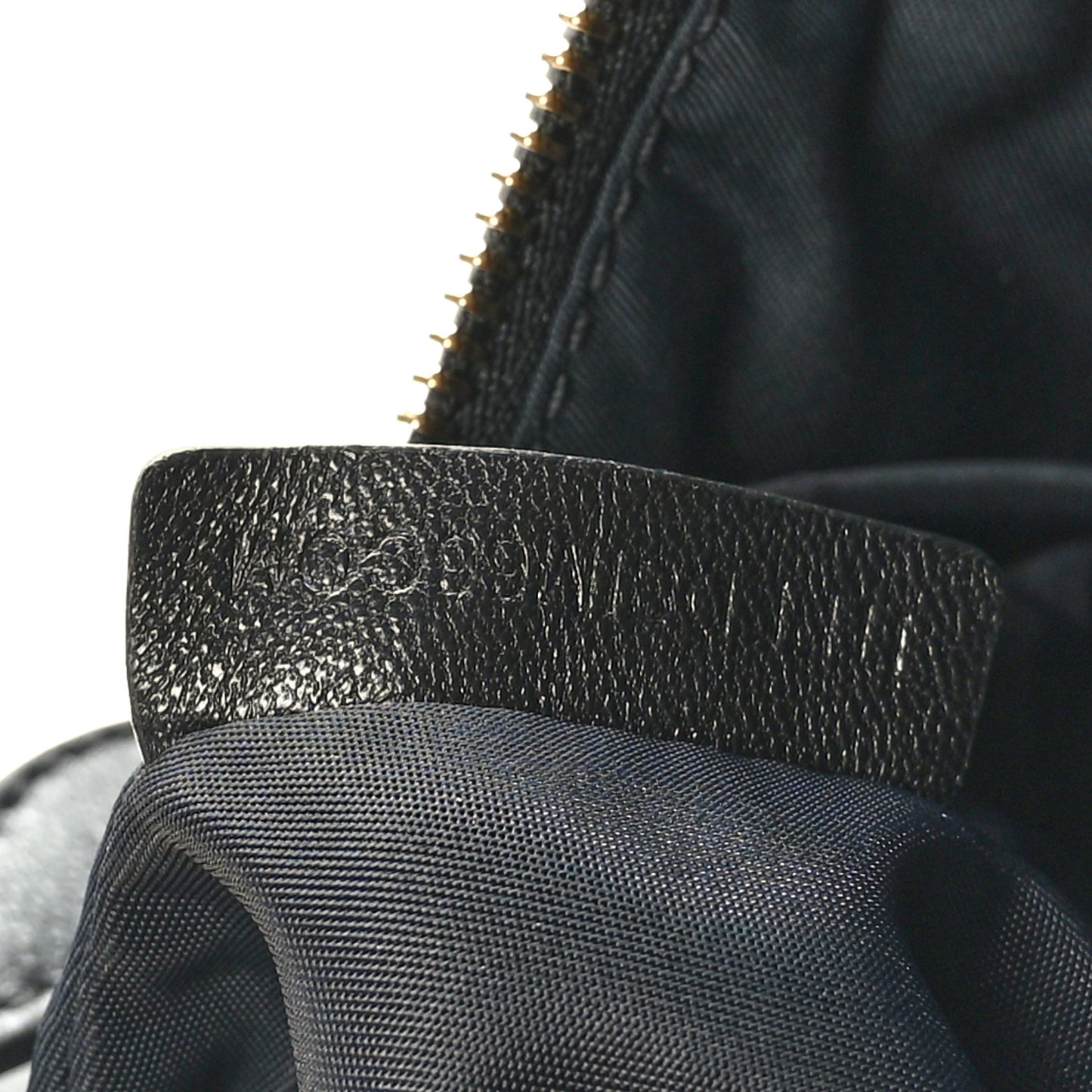Lambskin Quilted Small Crescent Lola Bag Black