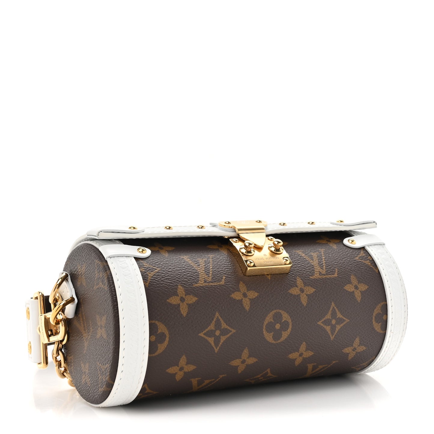 Monogram LV Match Papillon Trunk White