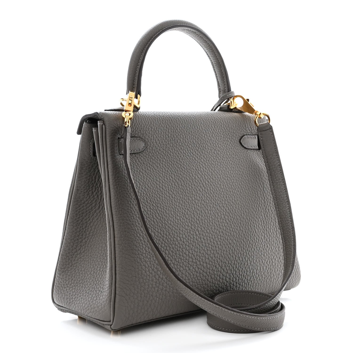 Hermes Togo Kelly Retourne 25 Gris Meyer 3 of 11