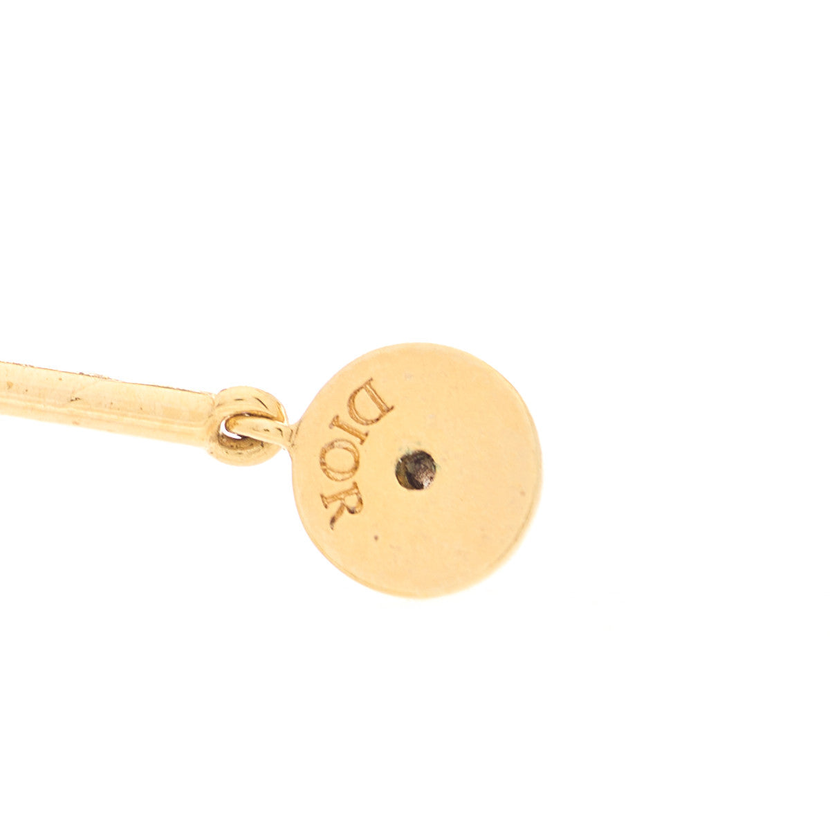 Pearl Crystal Heart Tribal Earring Gold