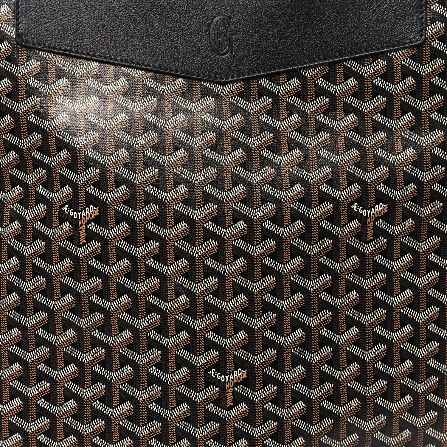 Goyard Goyardine Calfskin Cisalpin Backpack Black 7 of 9