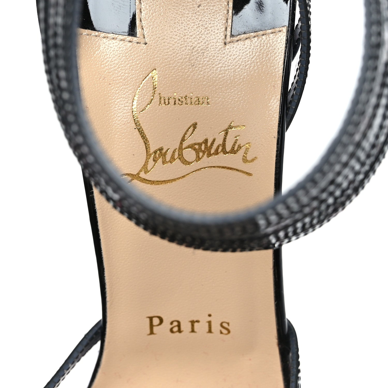 Christian Louboutin Specchio PVC Maratena 100 Sandal Heels 37.5 Black 6 of 7