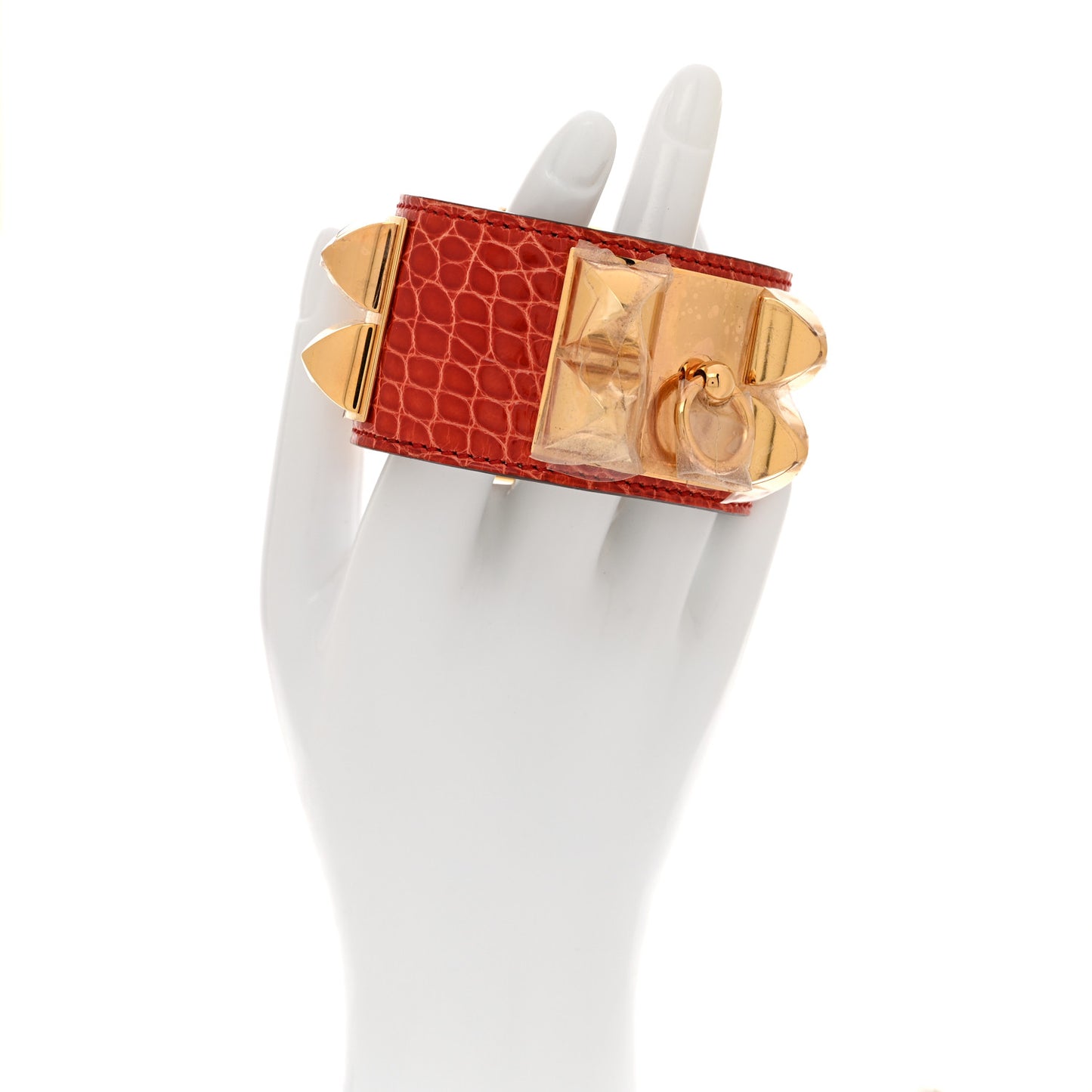 Shiny Alligator Collier De Chien CDC Bracelet S Geranium
