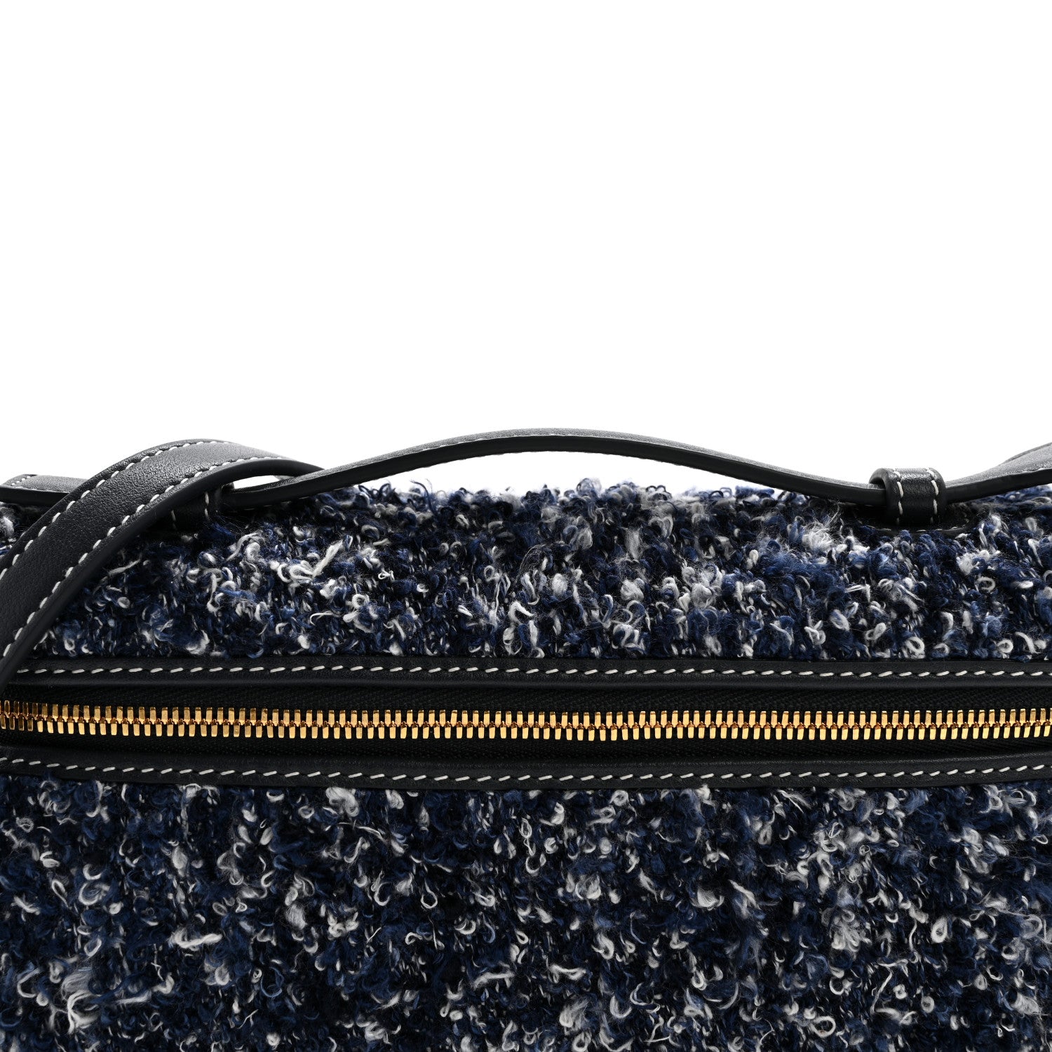 Loro Piana Silk Denim L19 Extra Pocket Pouch Navy Black 7 of 10