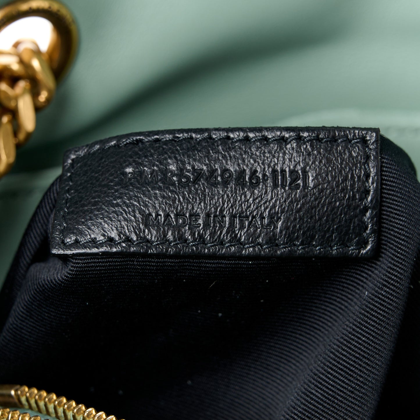 Suede Y Quilted Monogram Medium Loulou Chain Satchel Vert Opaline