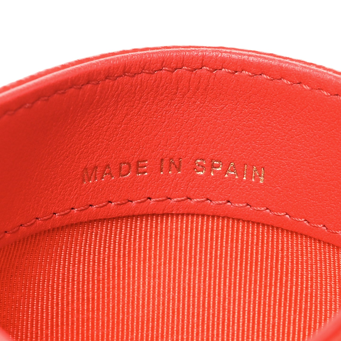 Caviar Quilted Card Holder Red