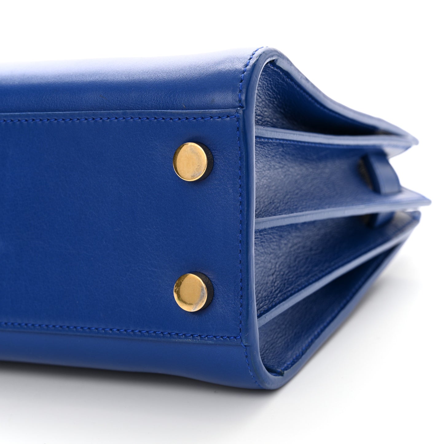 Calfskin Nano Sac De Jour Cobalt Blue