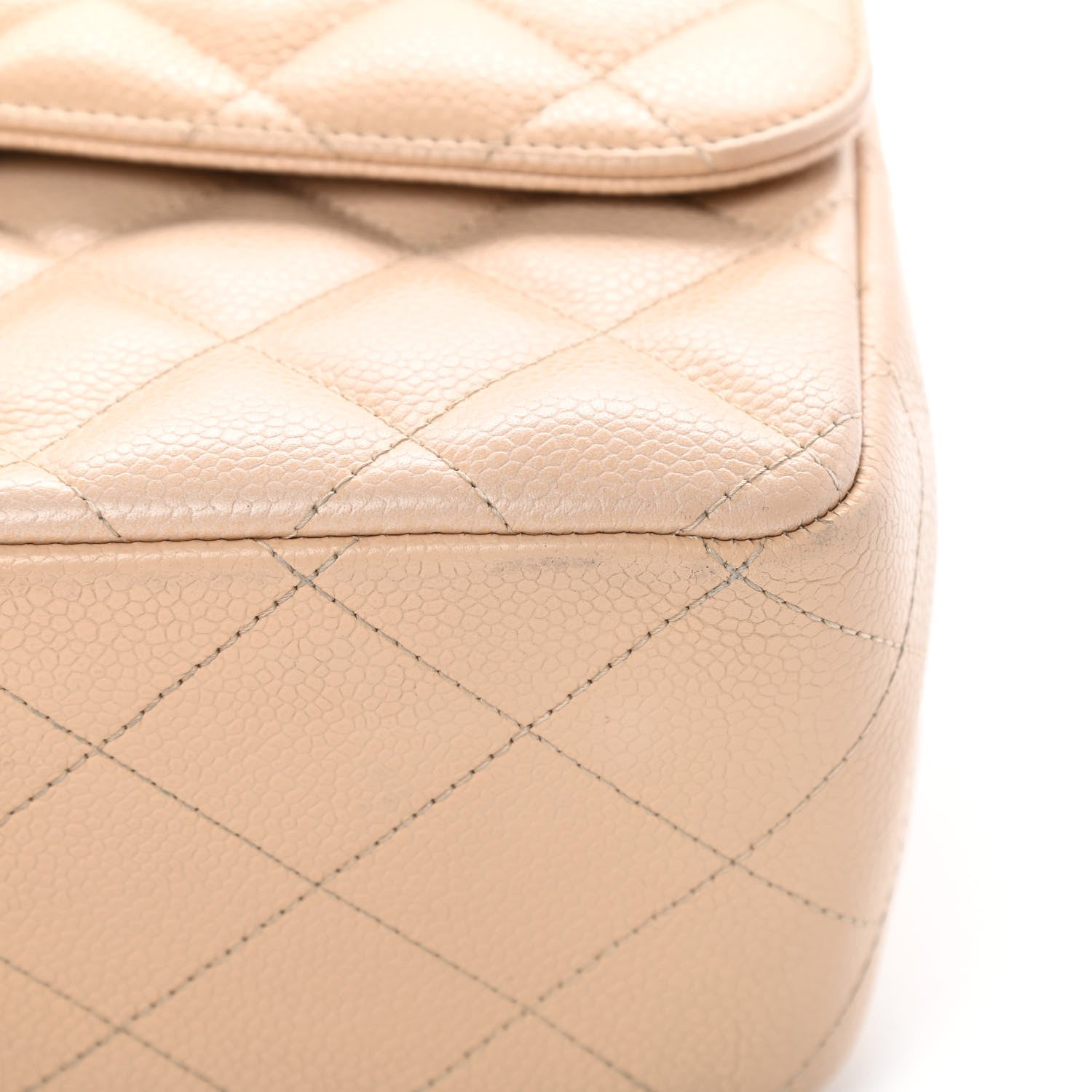 Chanel Caviar Quilted Jumbo Double Flap Beige Clair 13 of 15