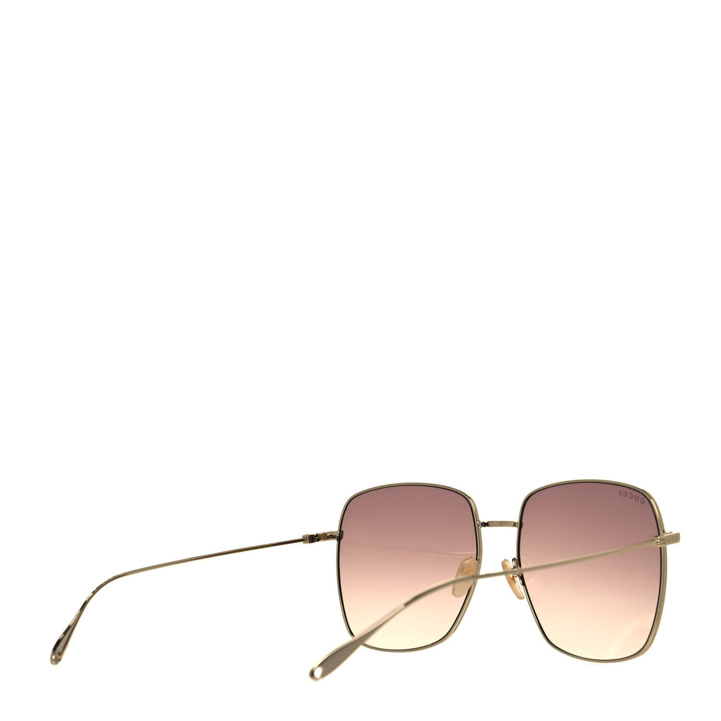 Metal Fork Square Frame Sunglasses GG1031S Gold