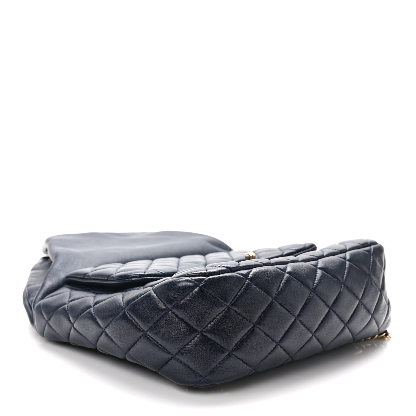 Lambskin Quilted Large In Seoul Backpack Navy