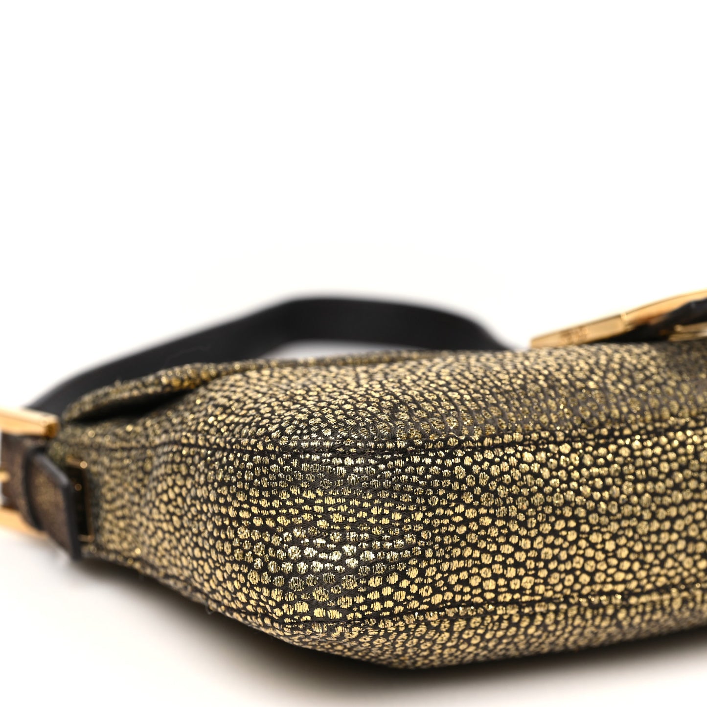 Metallic Canvas Baguette Gold