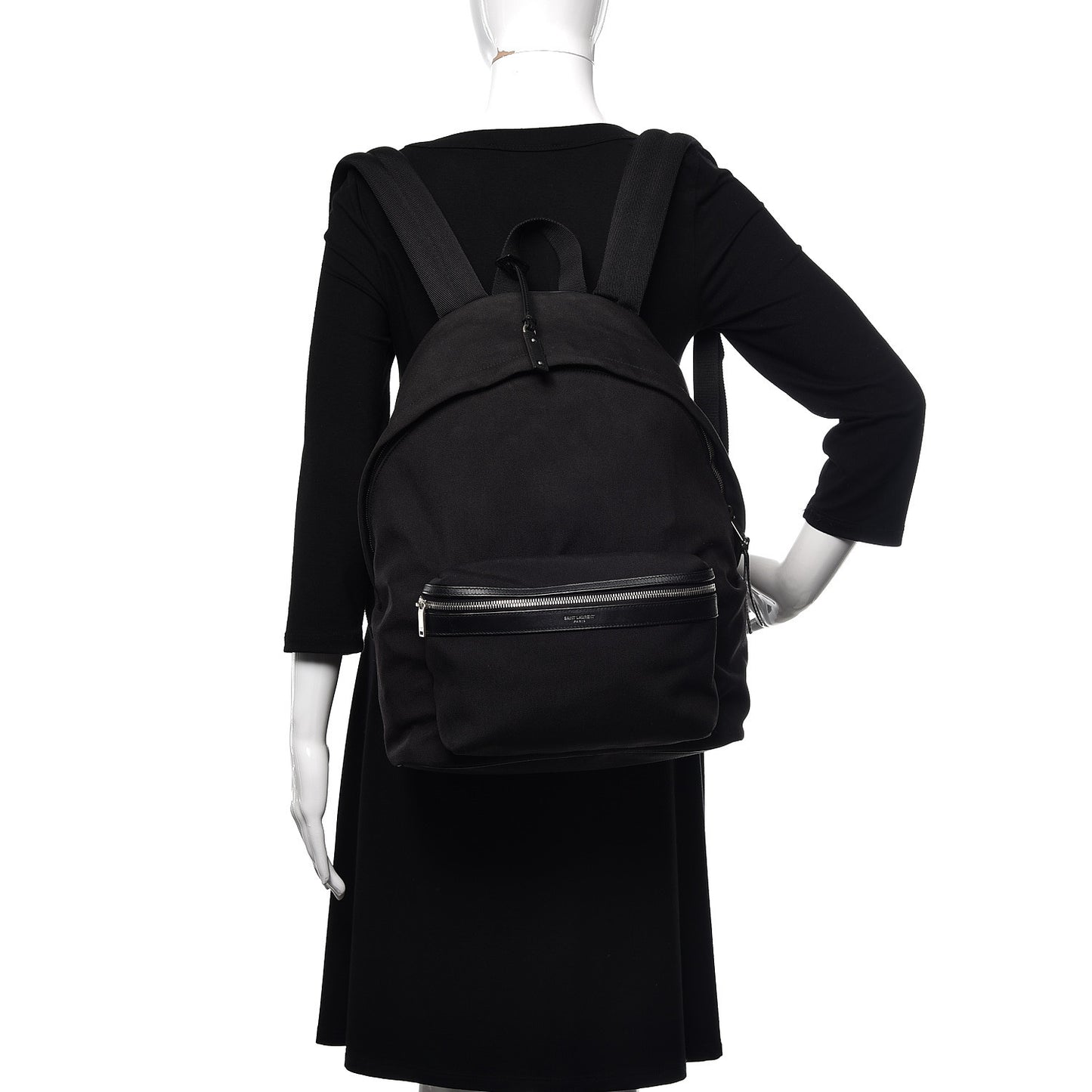 Nylon City Backpack Black