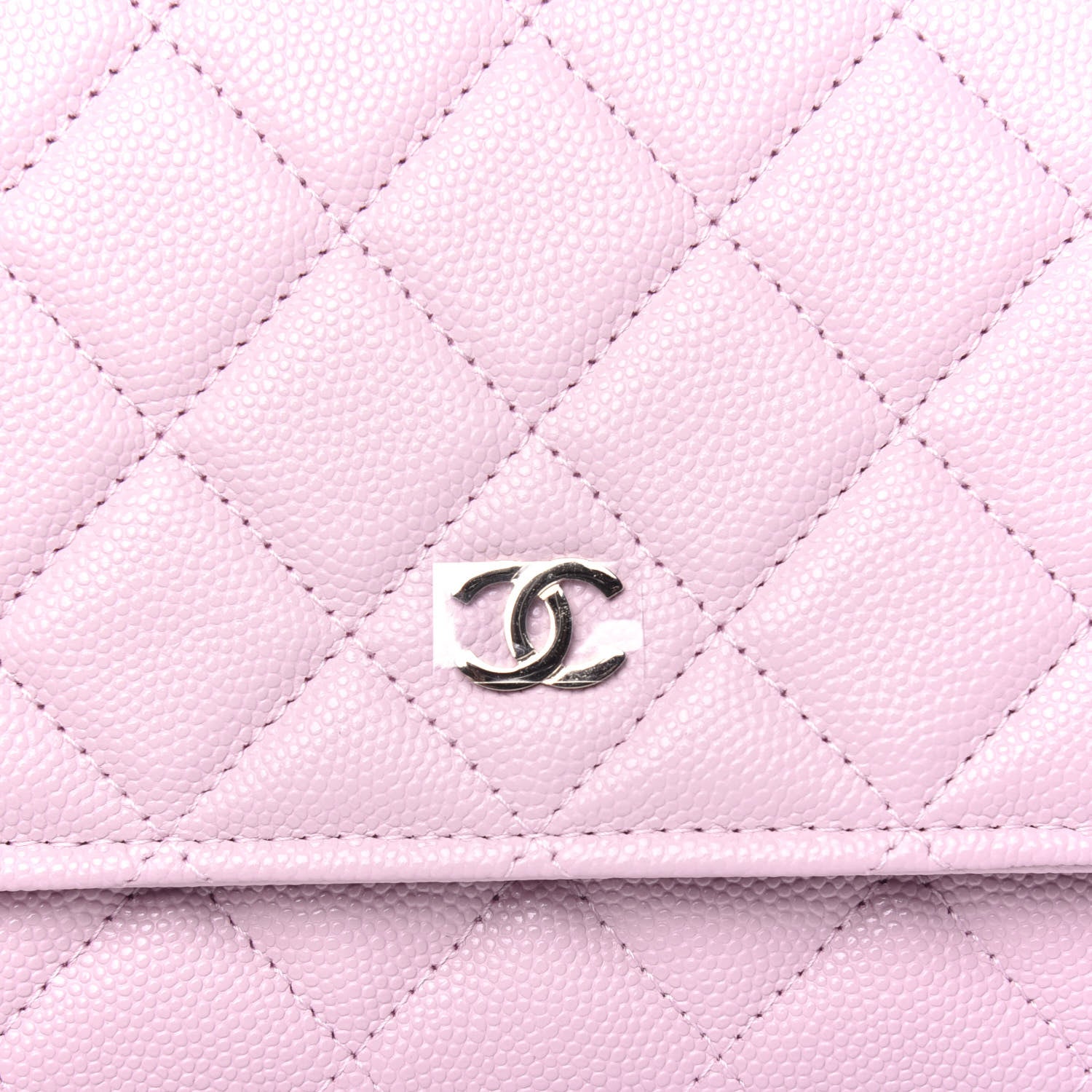 Chanel Caviar Quilted Wallet On Chain WOC Light Pink 13 of 14