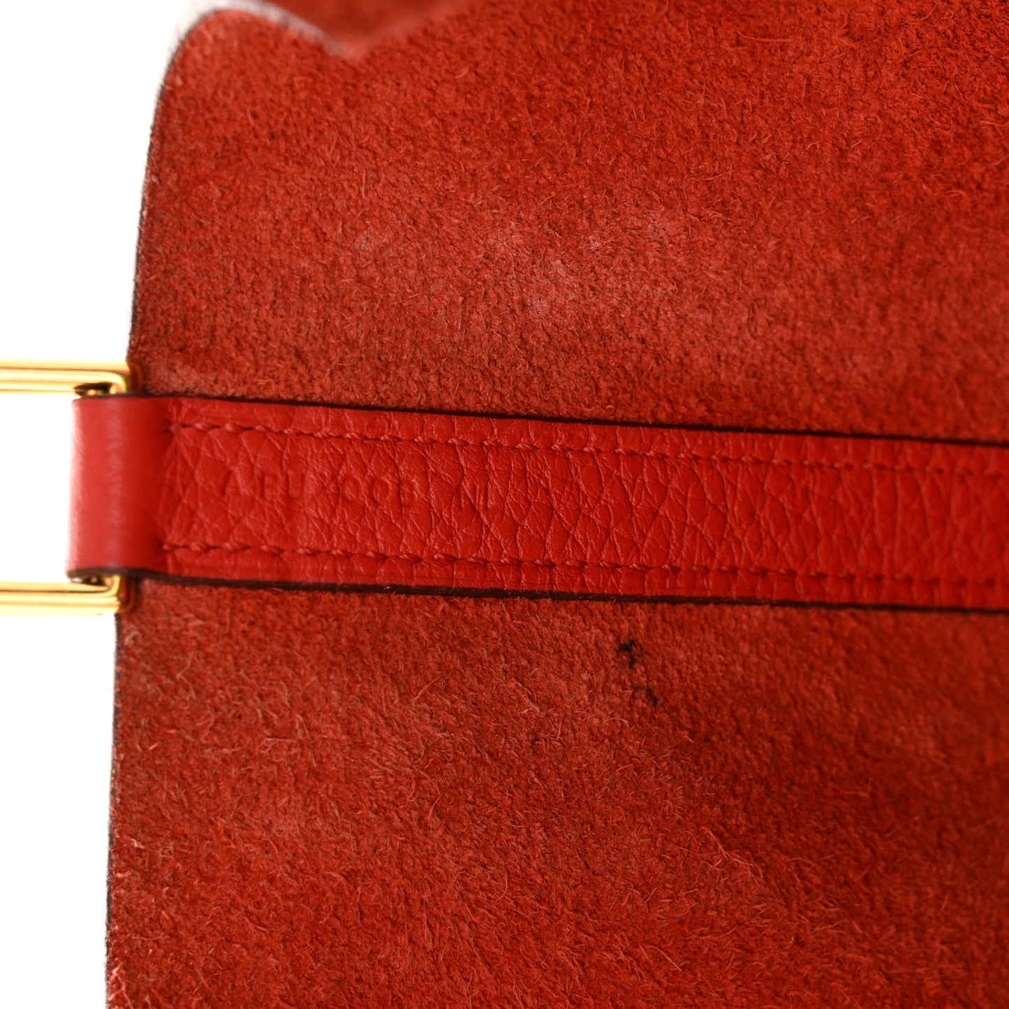Taurillon Clemence Picotin Lock 22 MM Rouge Casaque