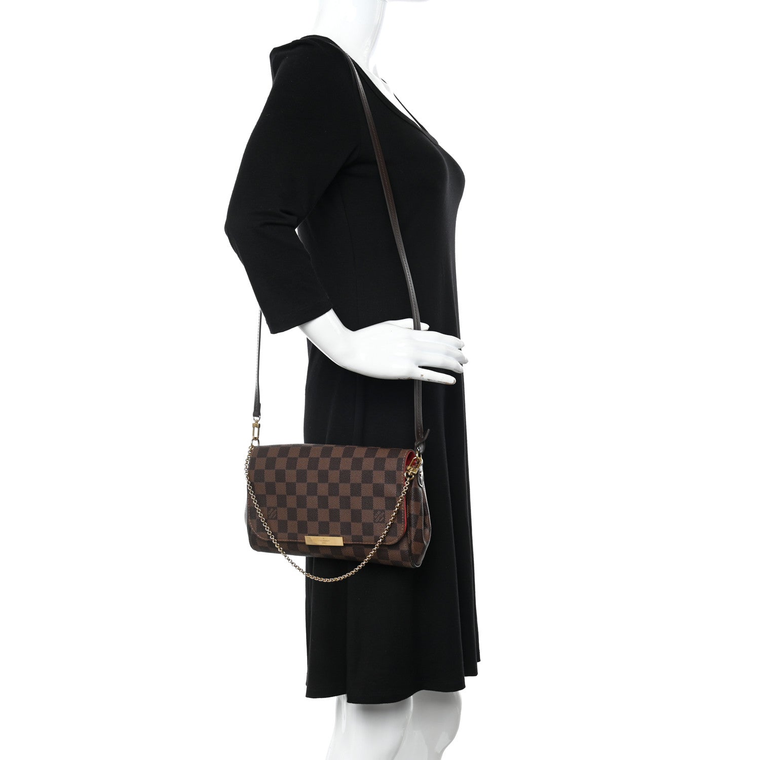 Louis Vuitton Damier Ebene Favorite MM 2 of 11