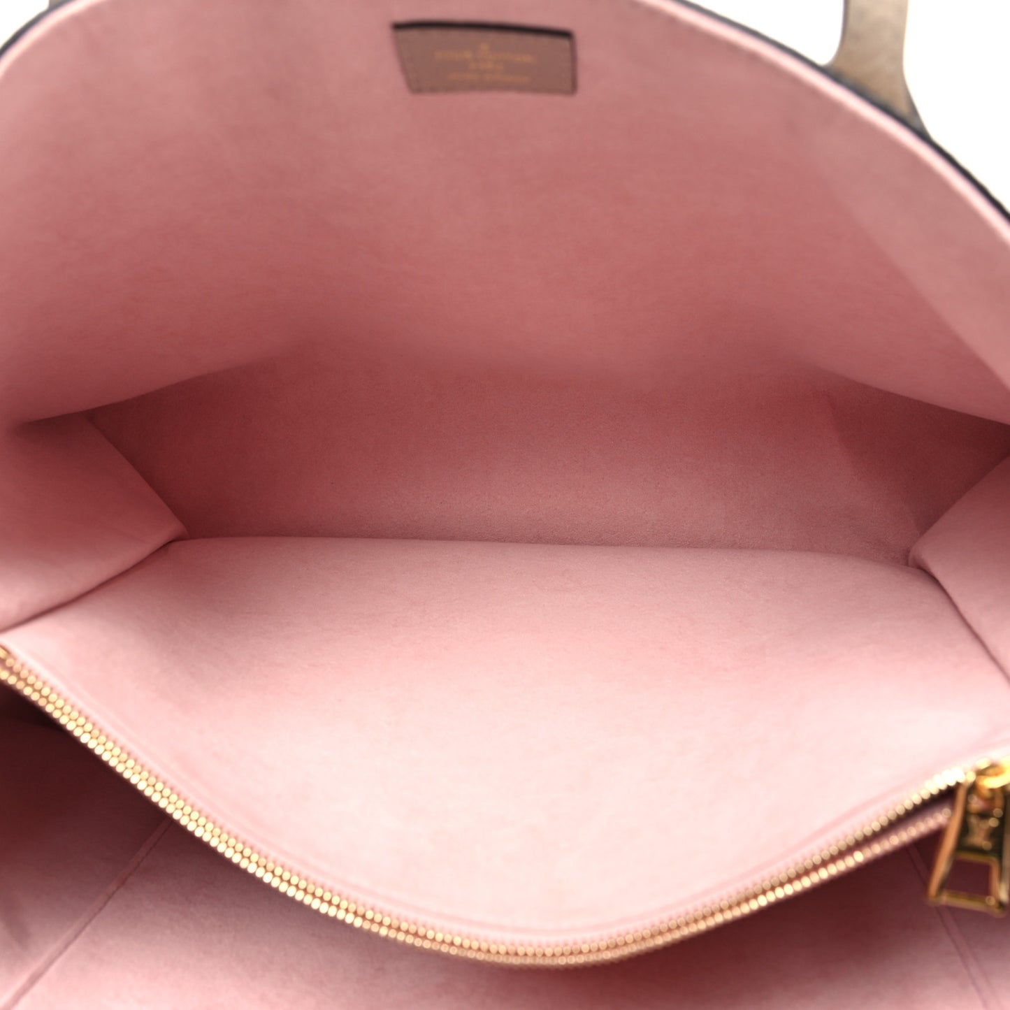 Grained Calfskin Lockme Shopper Greige