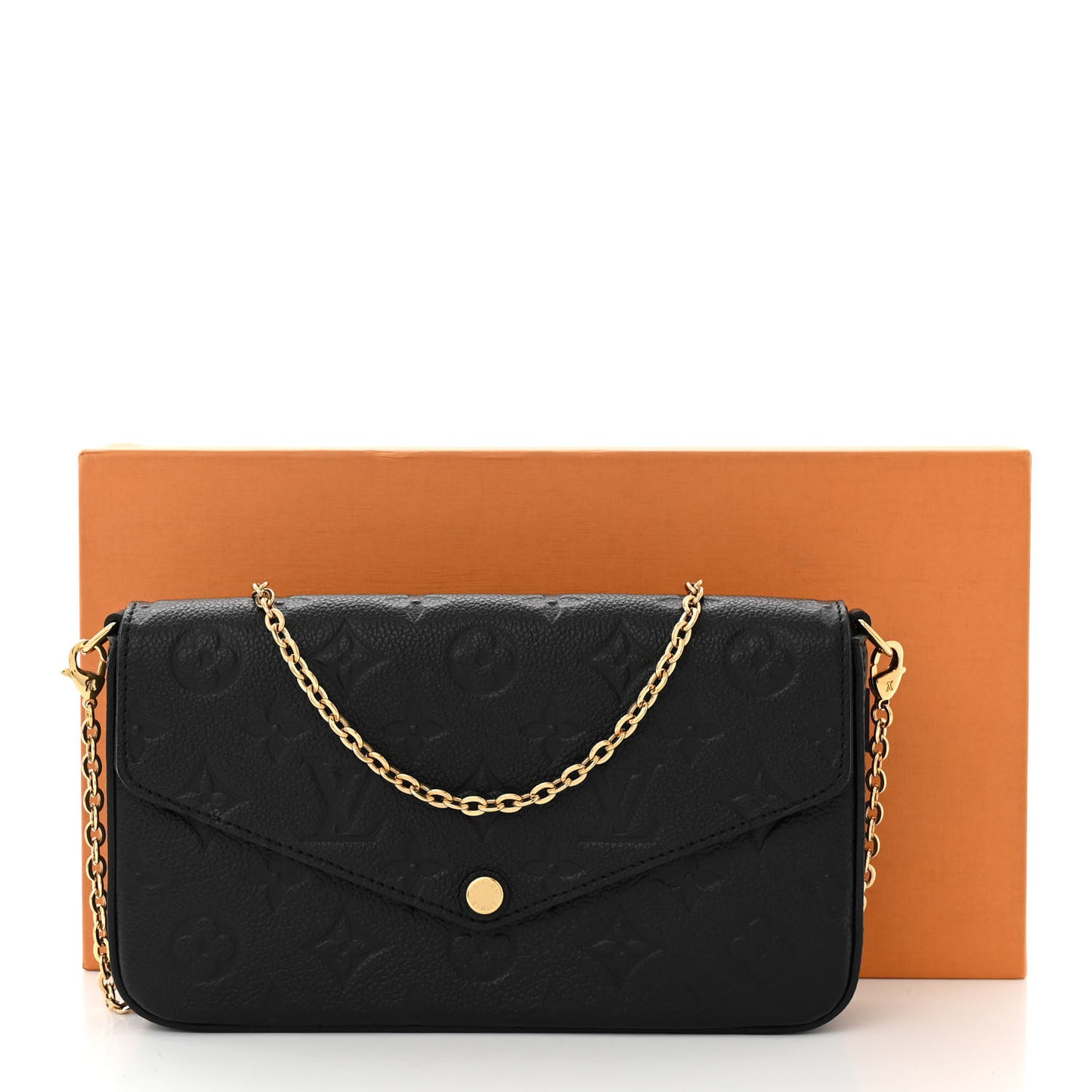 Empreinte Pochette Felicie Chain Wallet Black