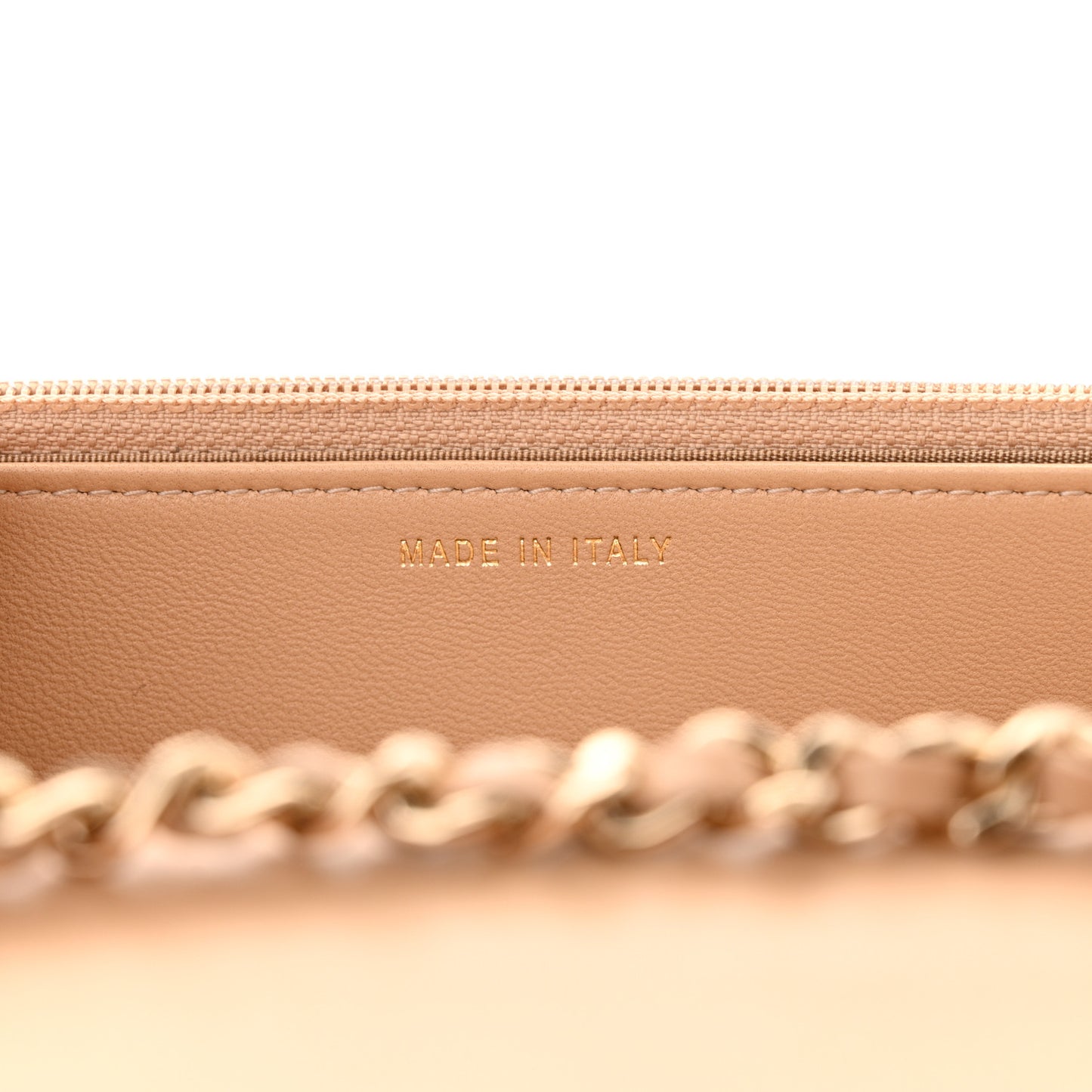 Snakeskin Wallet On Chain WOC Beige