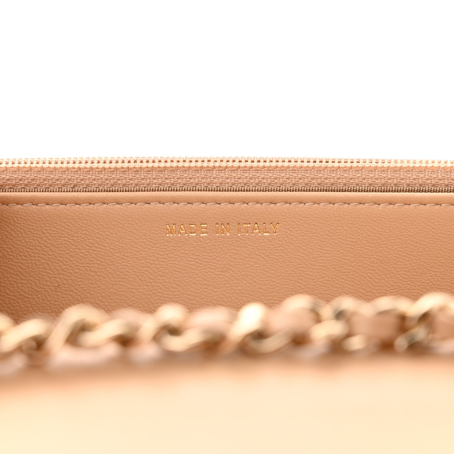 Chanel Snakeskin Wallet On Chain WOC Beige 7 of 11