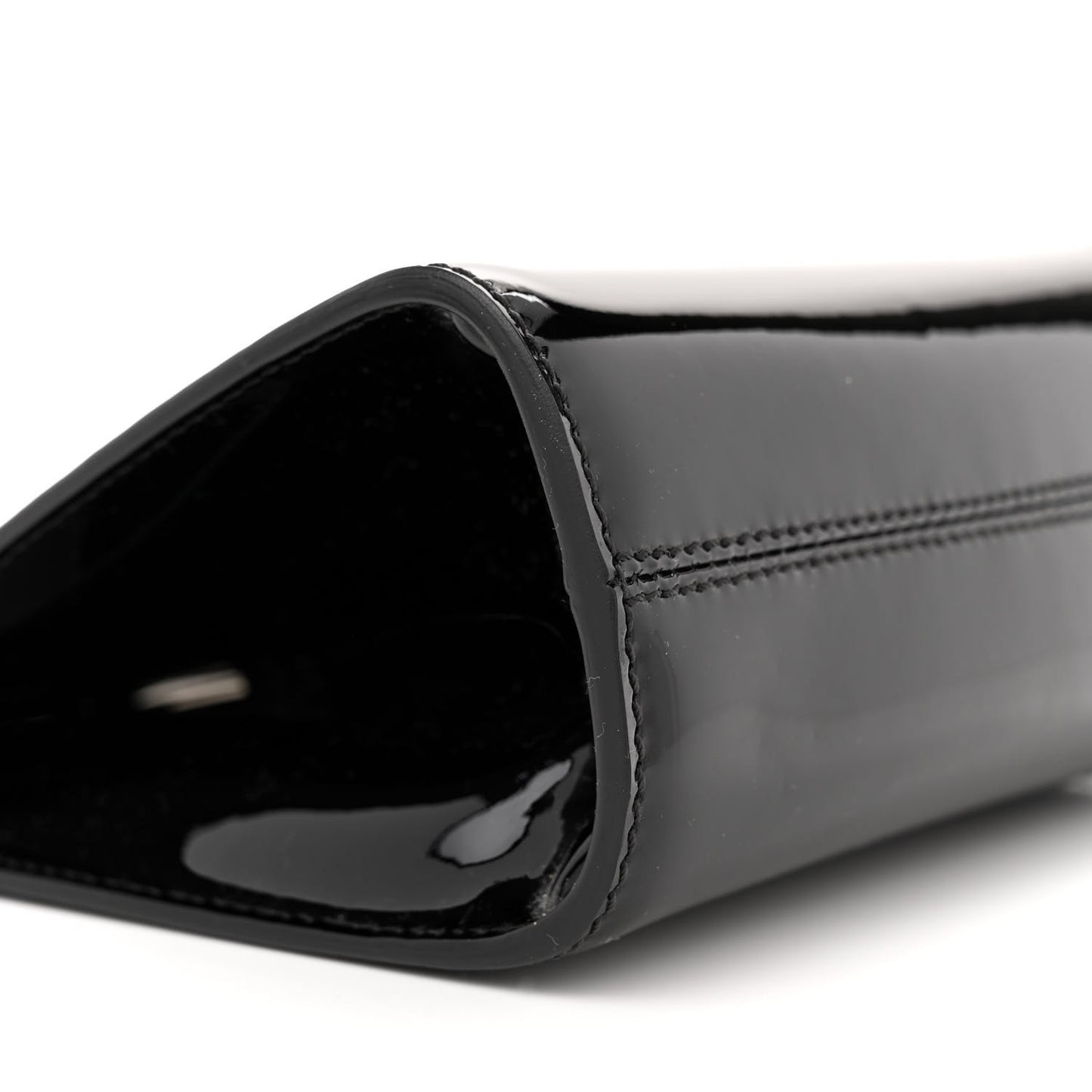 Patent Cosmo T Lock Chain Bag Black
