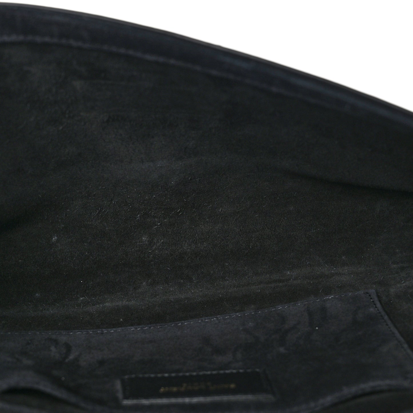 SAINT LAURENT Calfskin Classic Y Ligne Clutch Black
