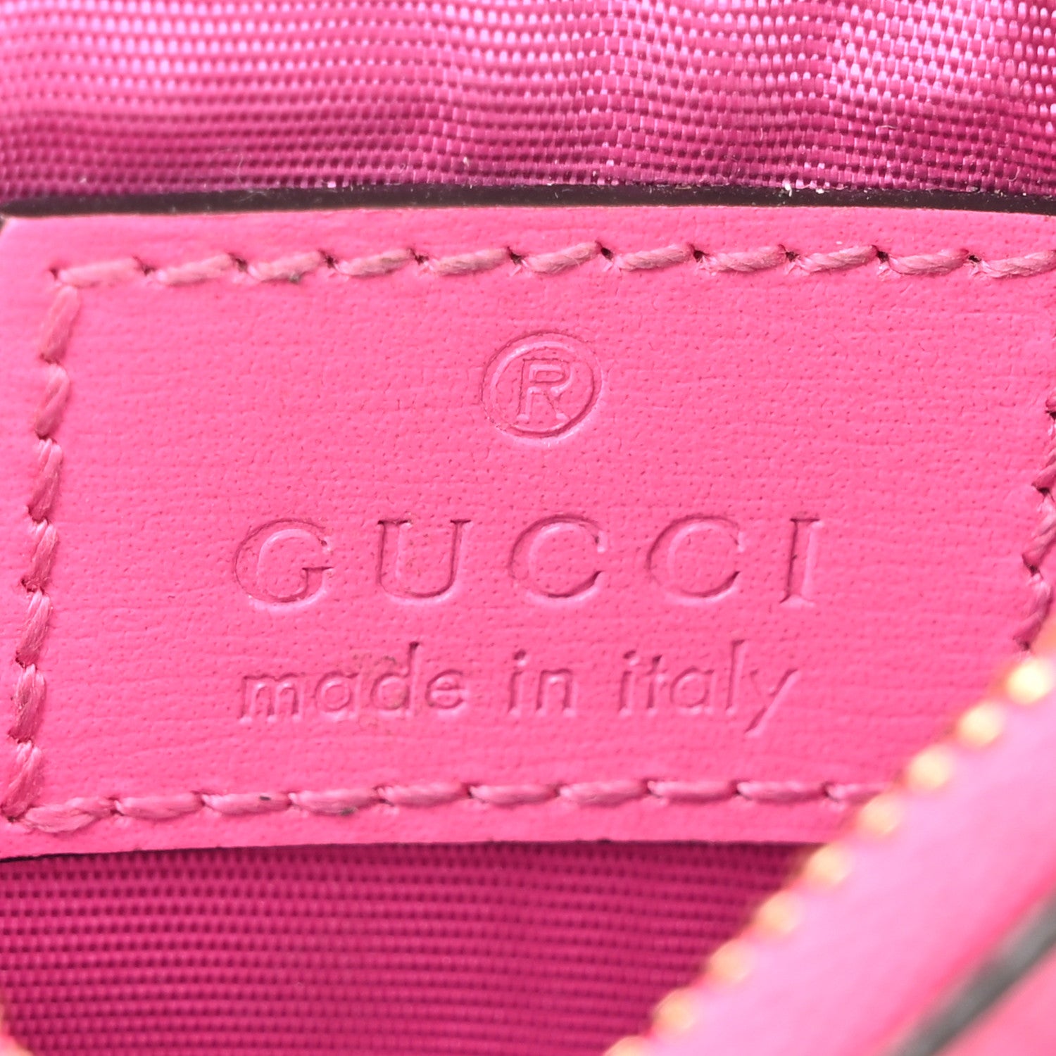 Gucci GG Monogram Scratch Lux Calfskin Luce Card Holder Wallet Blossom Rose Dark Blossom 7 of 11