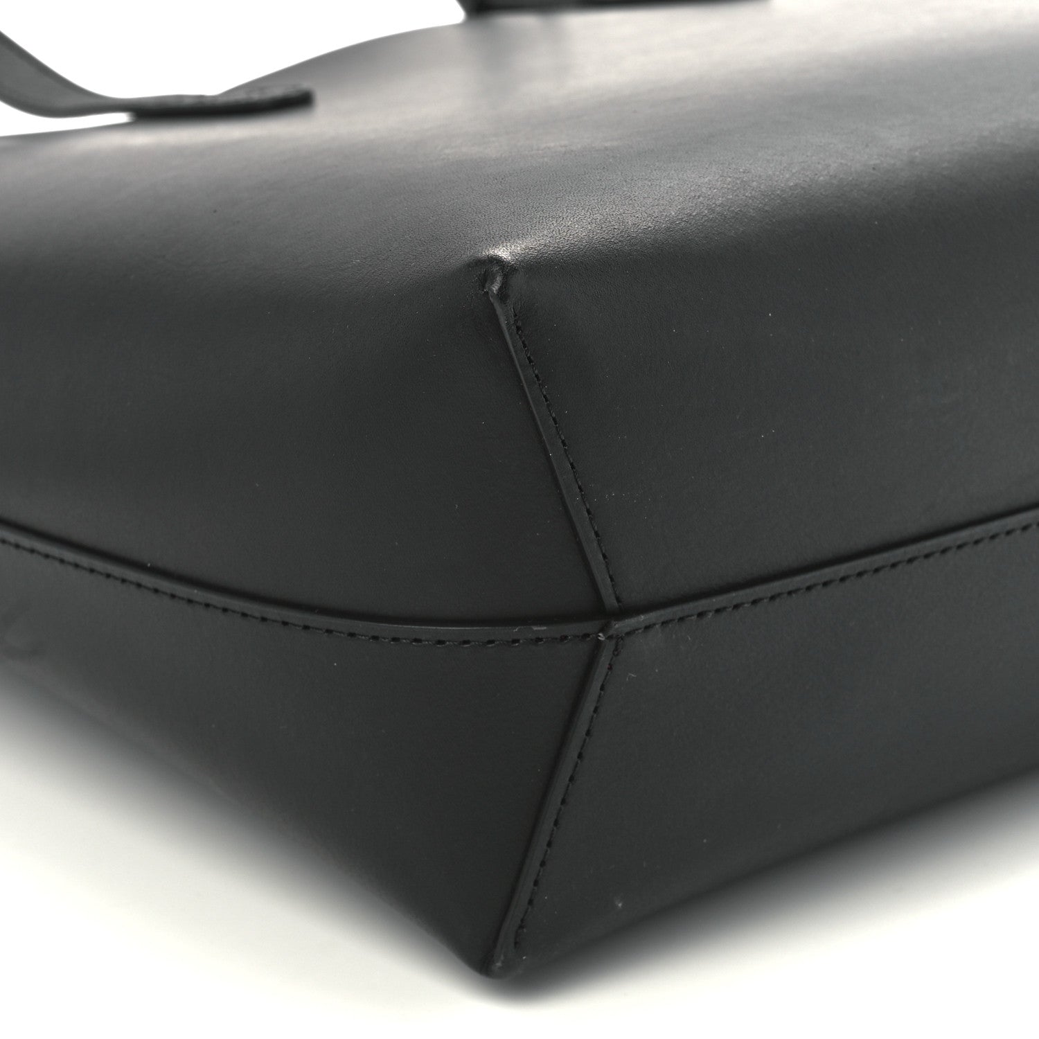 Mansur Gavriel Saffiano Large Shopping Tote Black Flamma 12 of 13