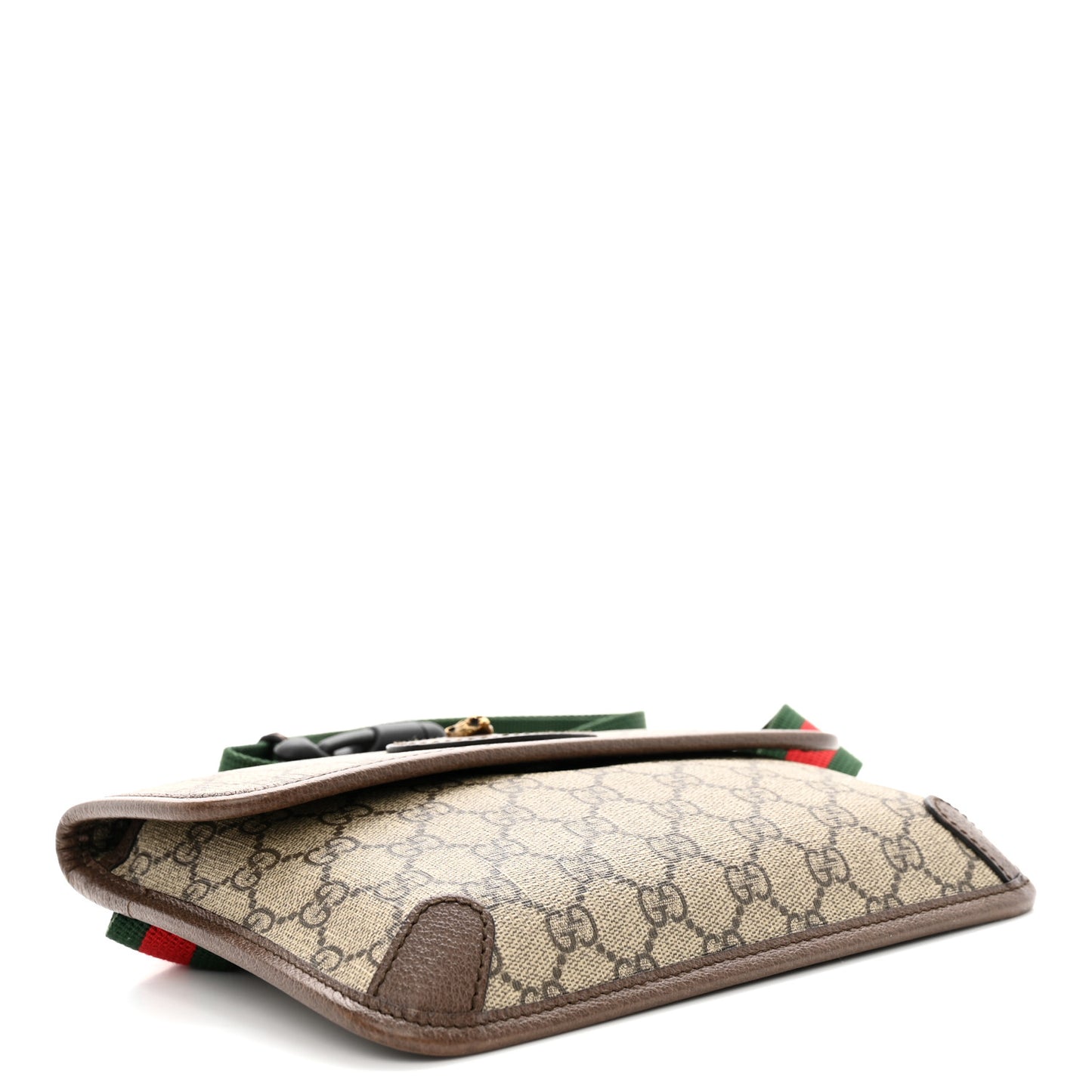 GG Supreme Monogram Neo Vintage Web Belt Bag Brown