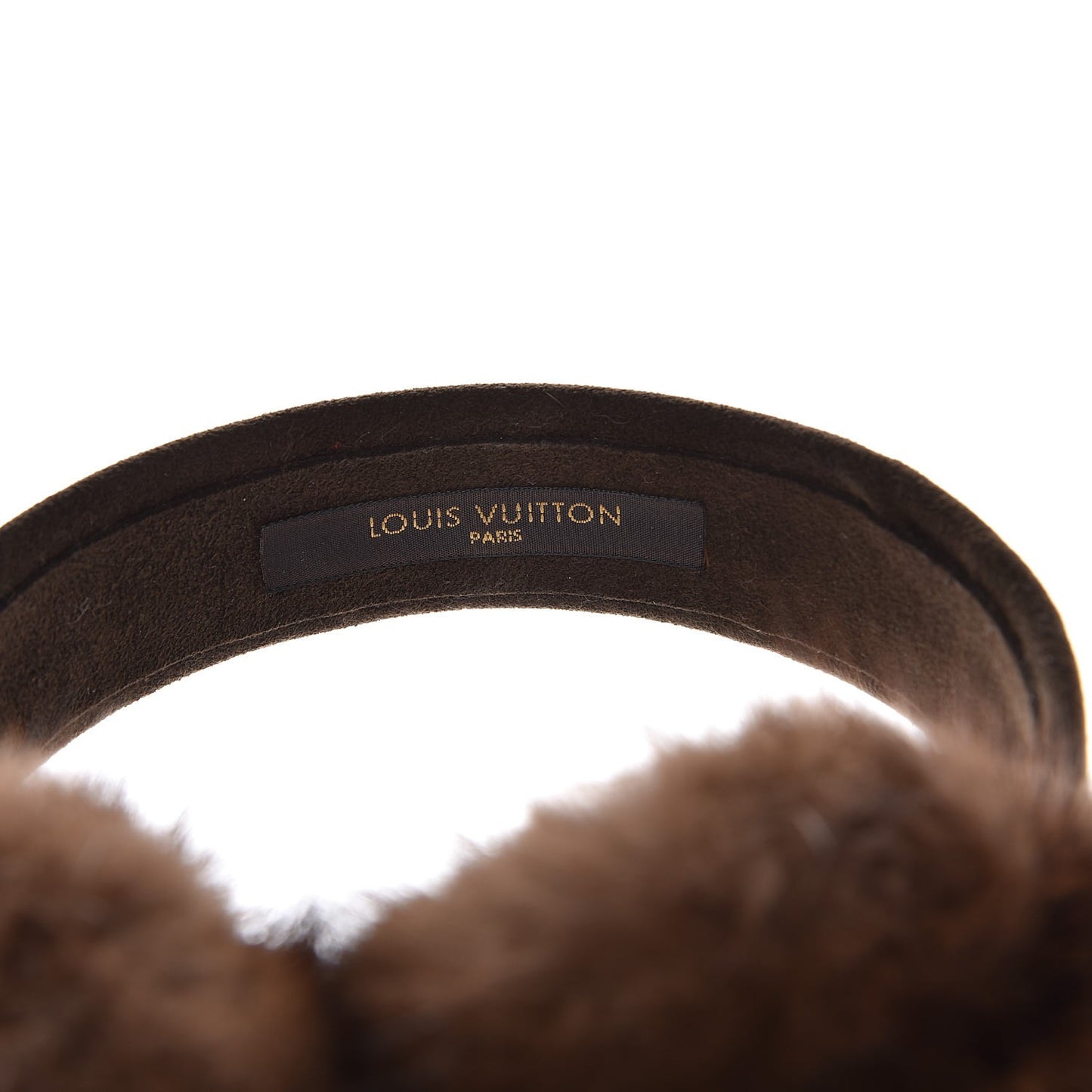 Mink Monogram Earmuffs Brown