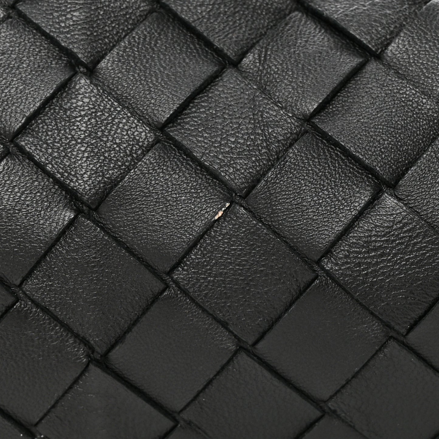Nappa Maxi Intreccio The Pouch Oversized Clutch Black