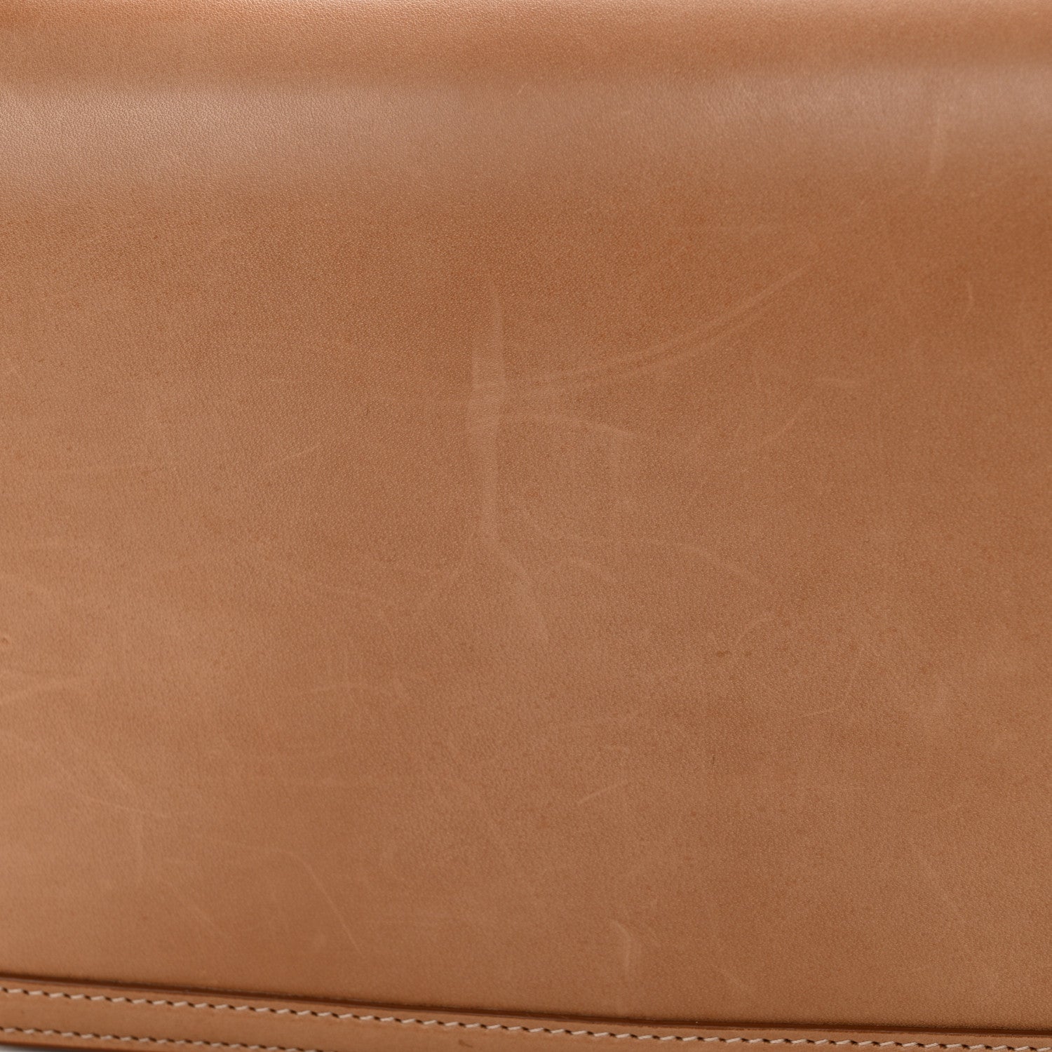 Saint Laurent Box Calfskin Monogram Medium Solferino Satchel Natural Tan 15 of 15