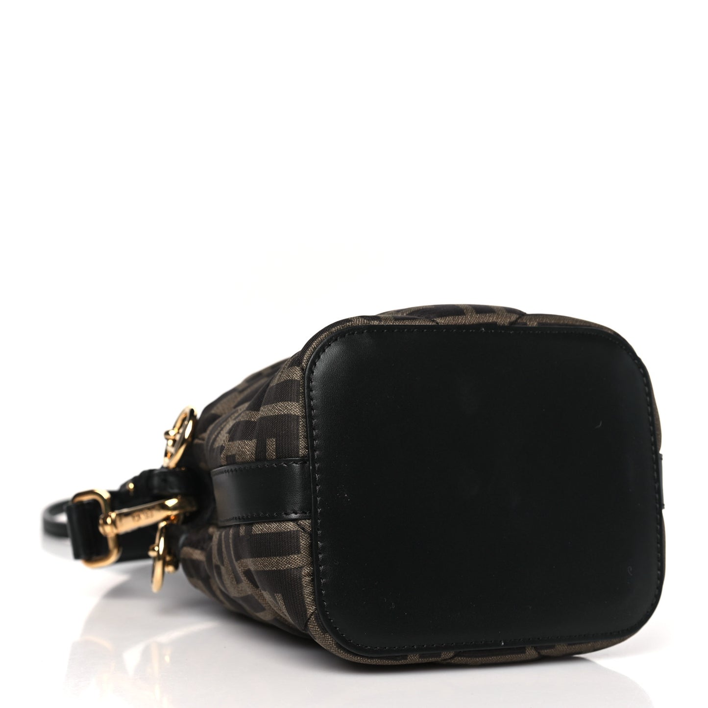 Silk Vitello King FF 1974 Quilted Mini Mon Tresor Bucket Bag Tobacco Moro