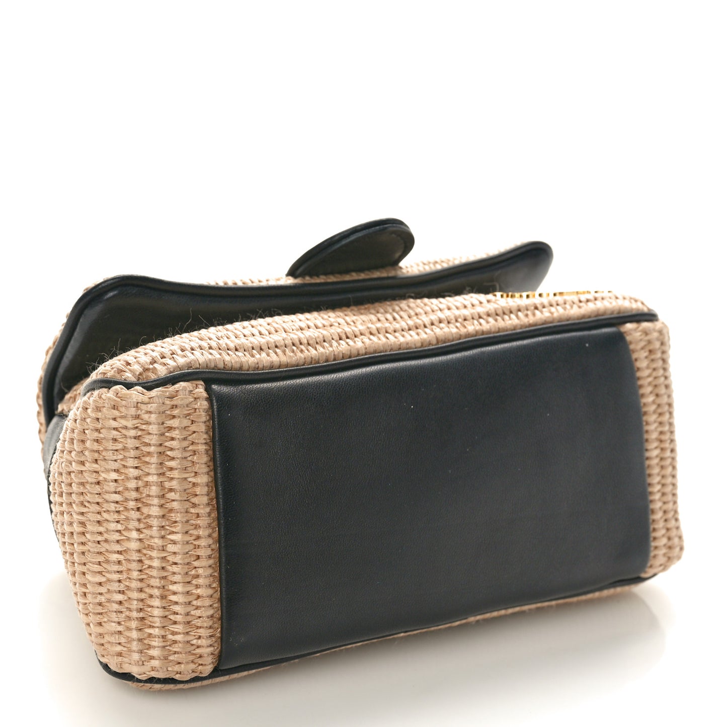 Raffia Effect Le Petit Bambimou Black