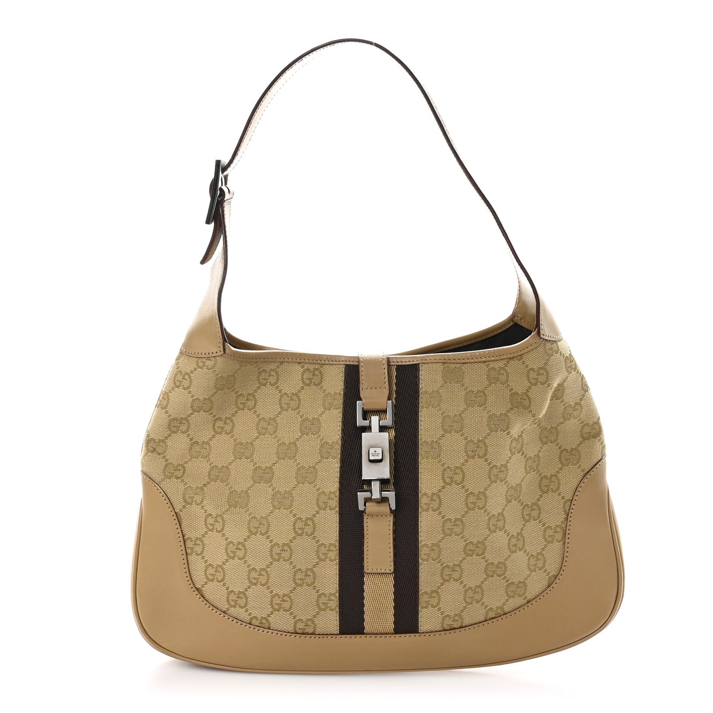 Monogram Web Jackie O Hobo Beige