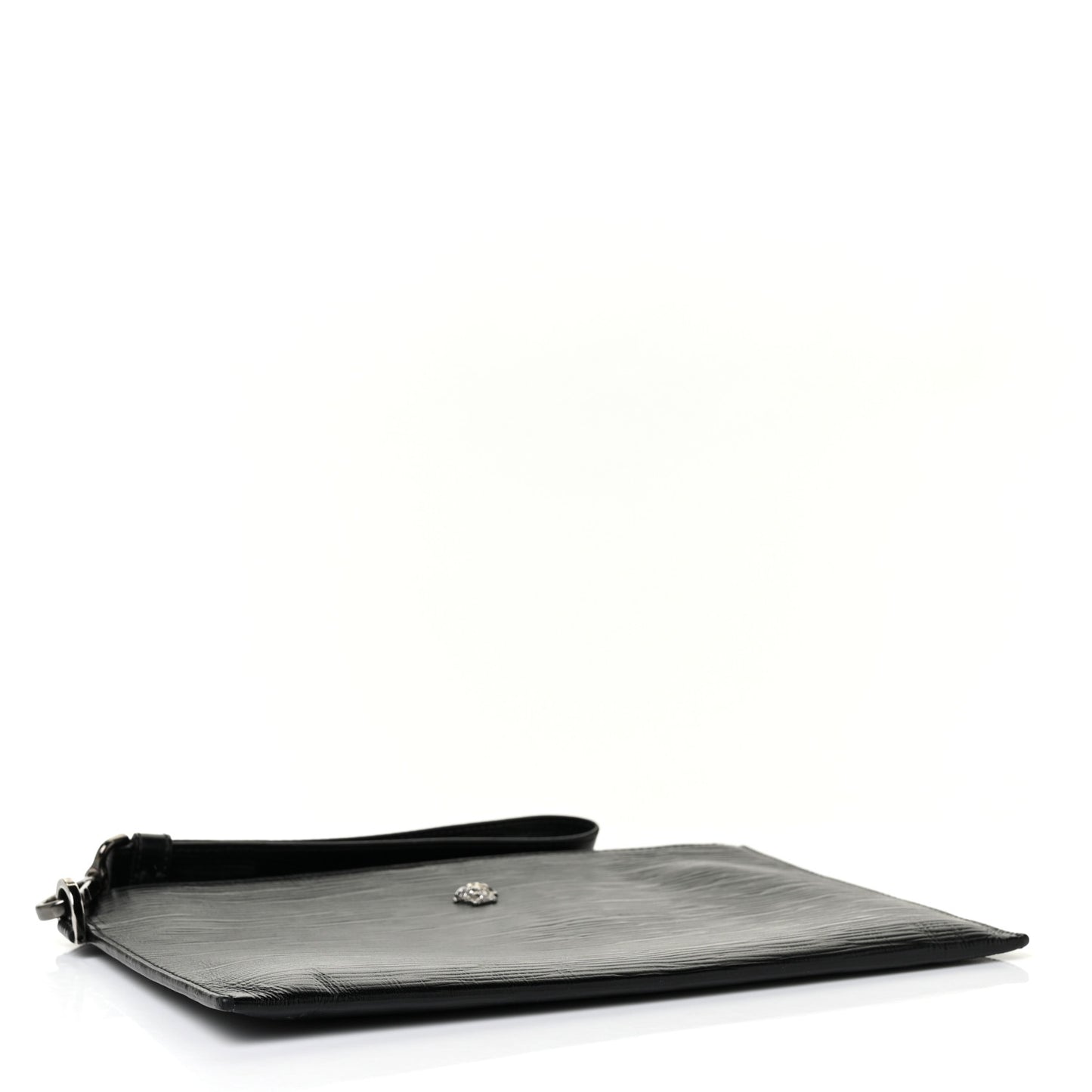 Calfskin Medusa Head Pochette Black
