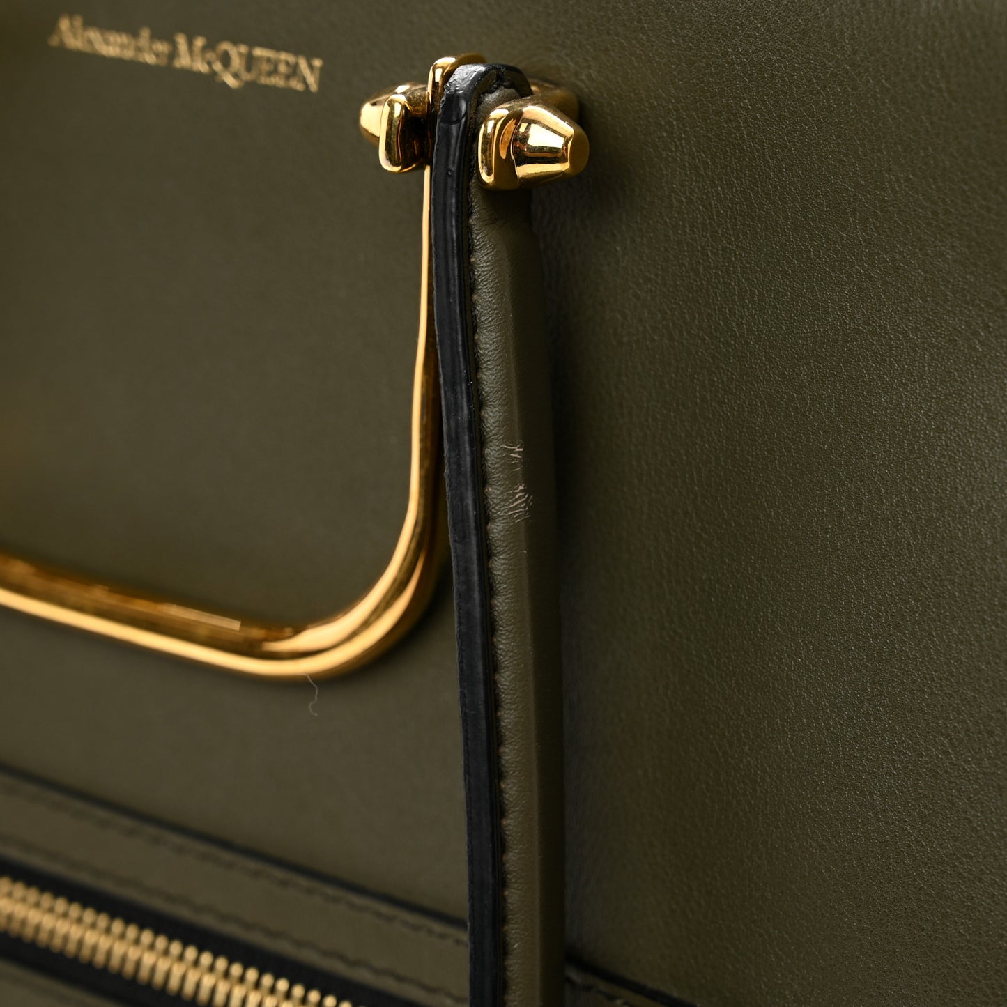 Calfskin The Tall Story Shoulder Bag Khaki