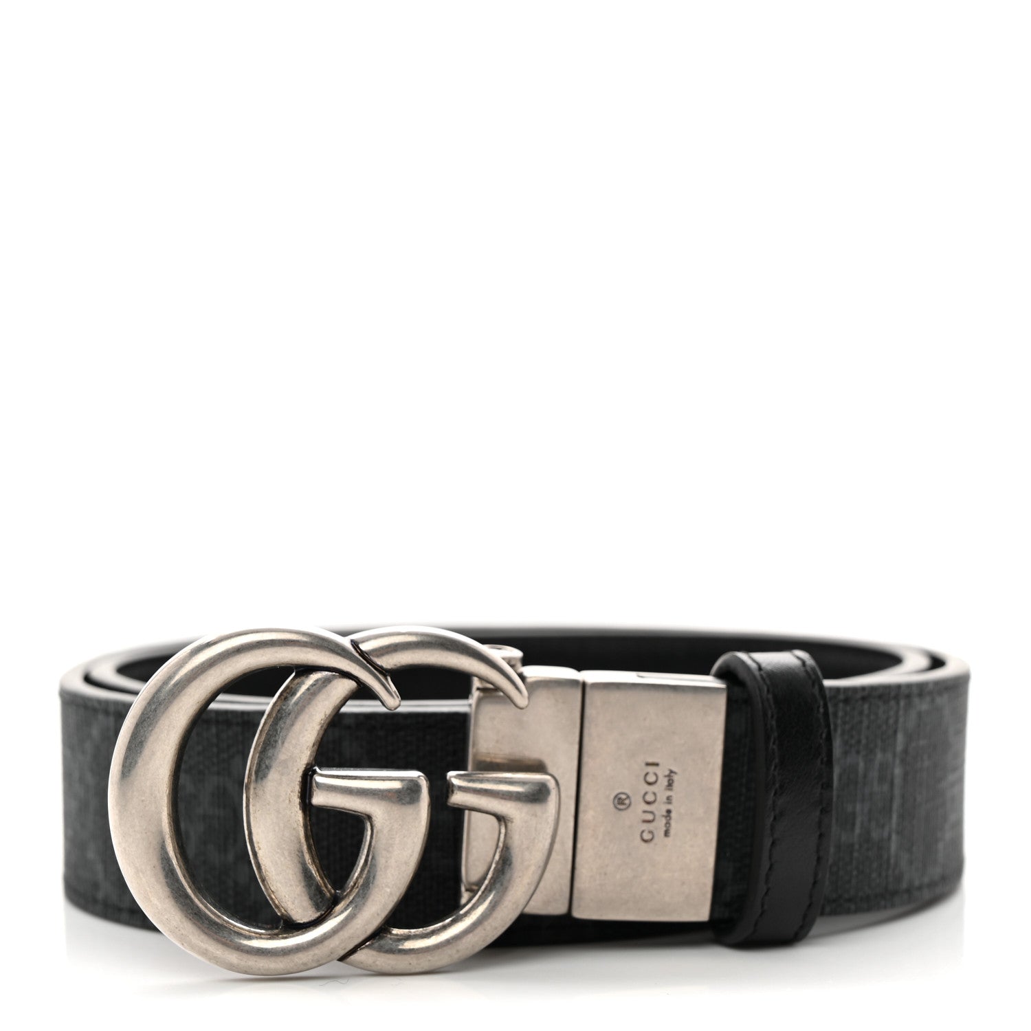 Gucci GG Supreme Monogram Plutone Calfskin Palladium Double G