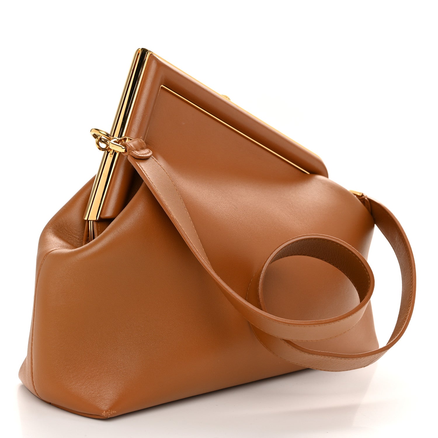 Fendi Shiny Nappa Medium Fendi First Caramello 3 of 10